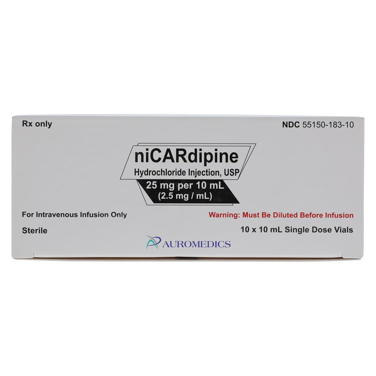 Nicardipine HCl Injection, 25mg/mL, Single Dose Vial (SDV), 10mL, 10/Package thumbnail 8