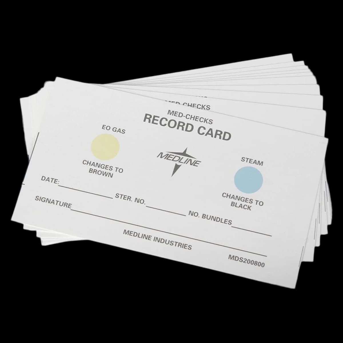 Medline Instrument Sterilization Record Card, 500/Box - Card Sterilization Record Load - Image 1