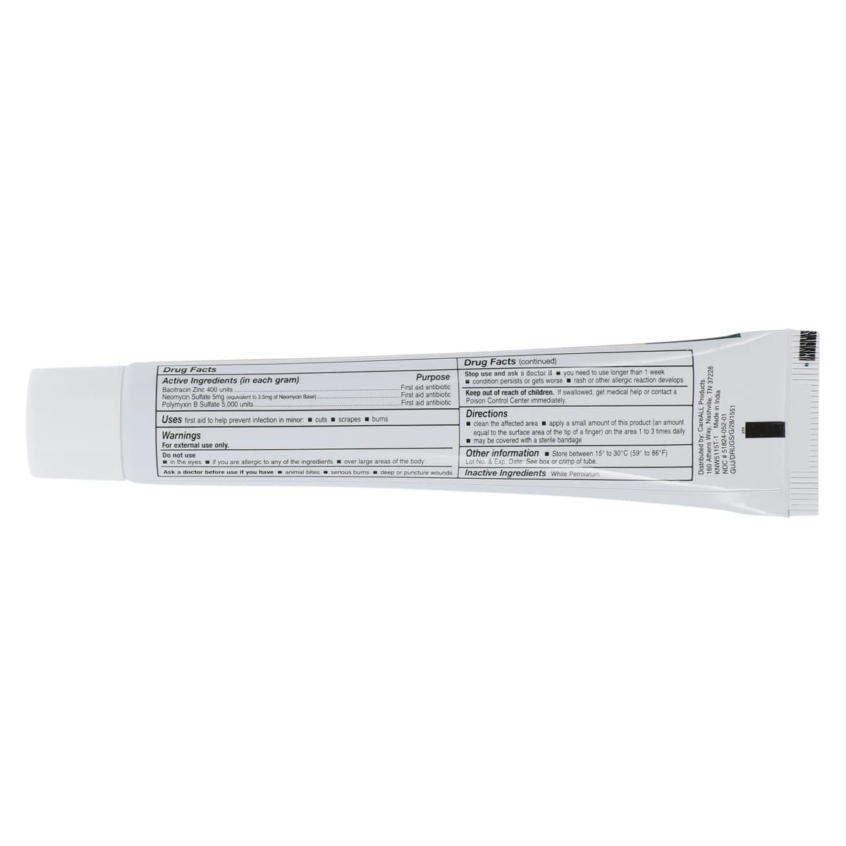 Triple Antibiotic Ointment, 1 oz Tube thumbnail 3