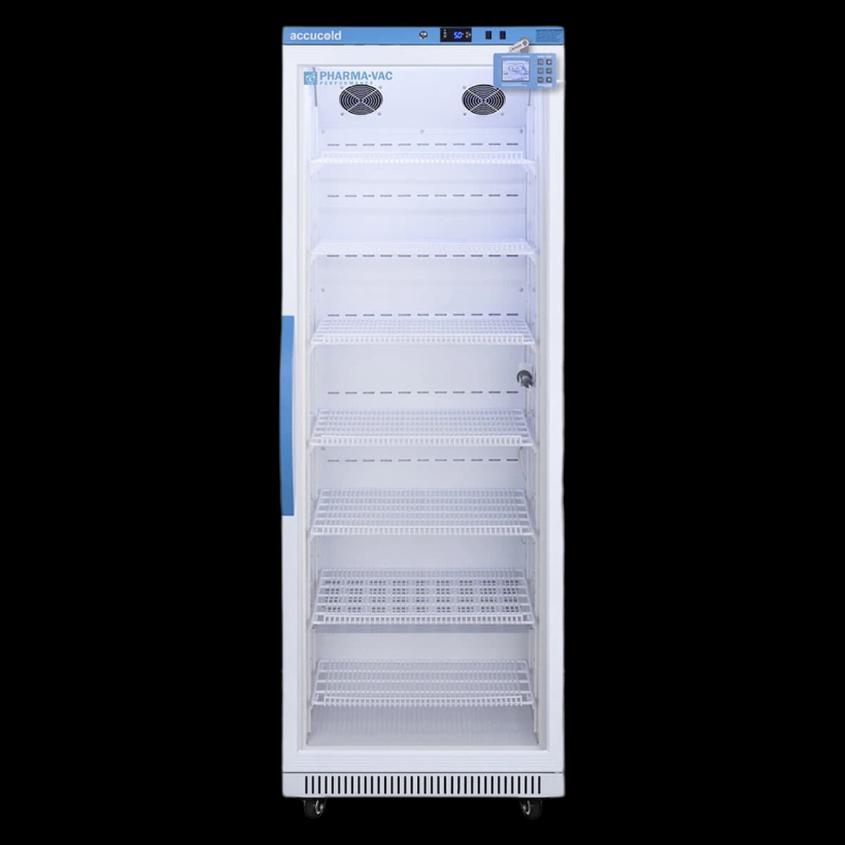 Accucold Performance Series Vaccine/Pharmacy Refrigerator, 18 Cu Ft, Solid Door, 2 to 8C, Auto/Cycle Defrost, Each - Fridge PharVac w/DDL Glass - Image 1