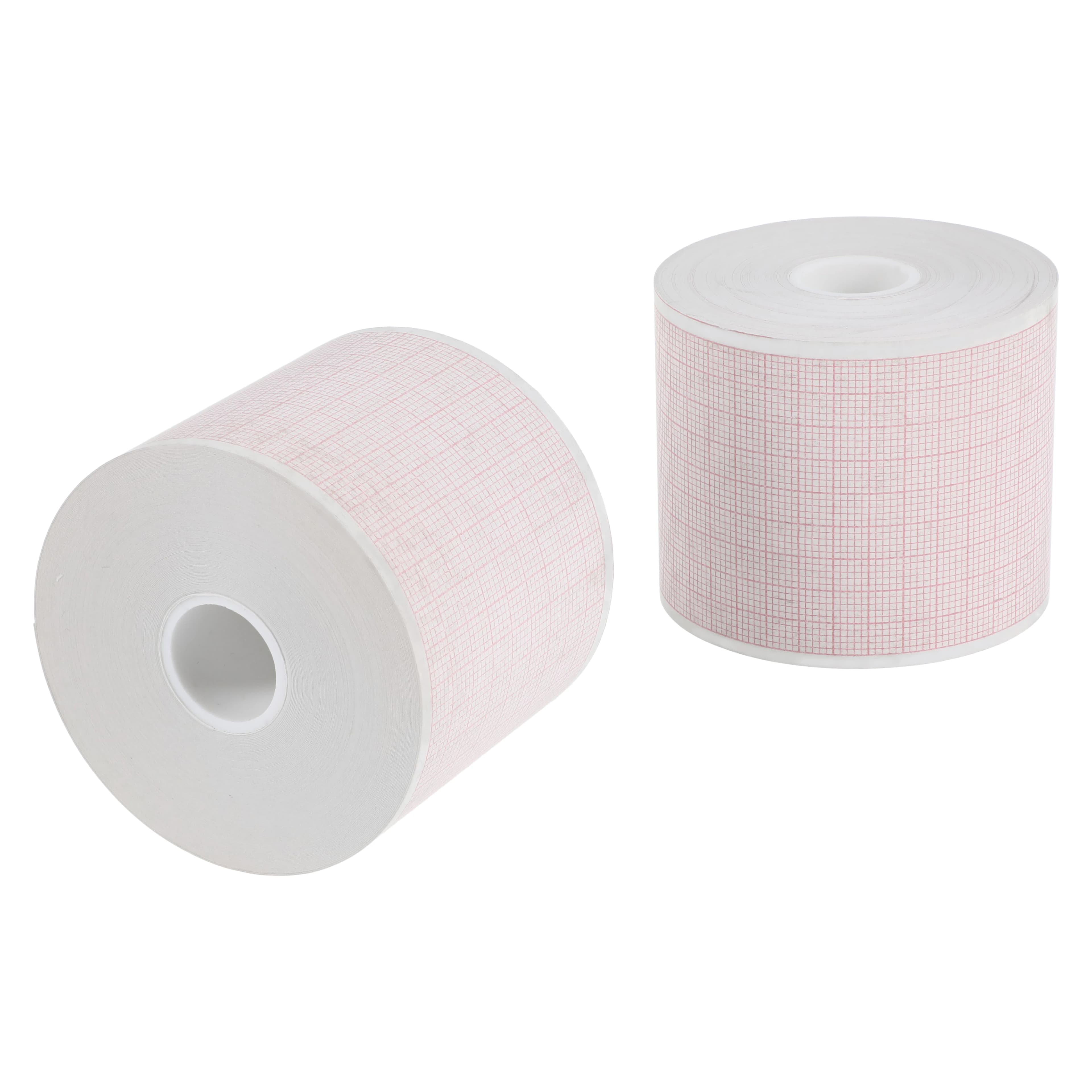 Precision Charts EKG Chart Paper for EK-10, Red Grid, 2 Rolls/Box - EKG Paper for EK-10 Red - Image 1