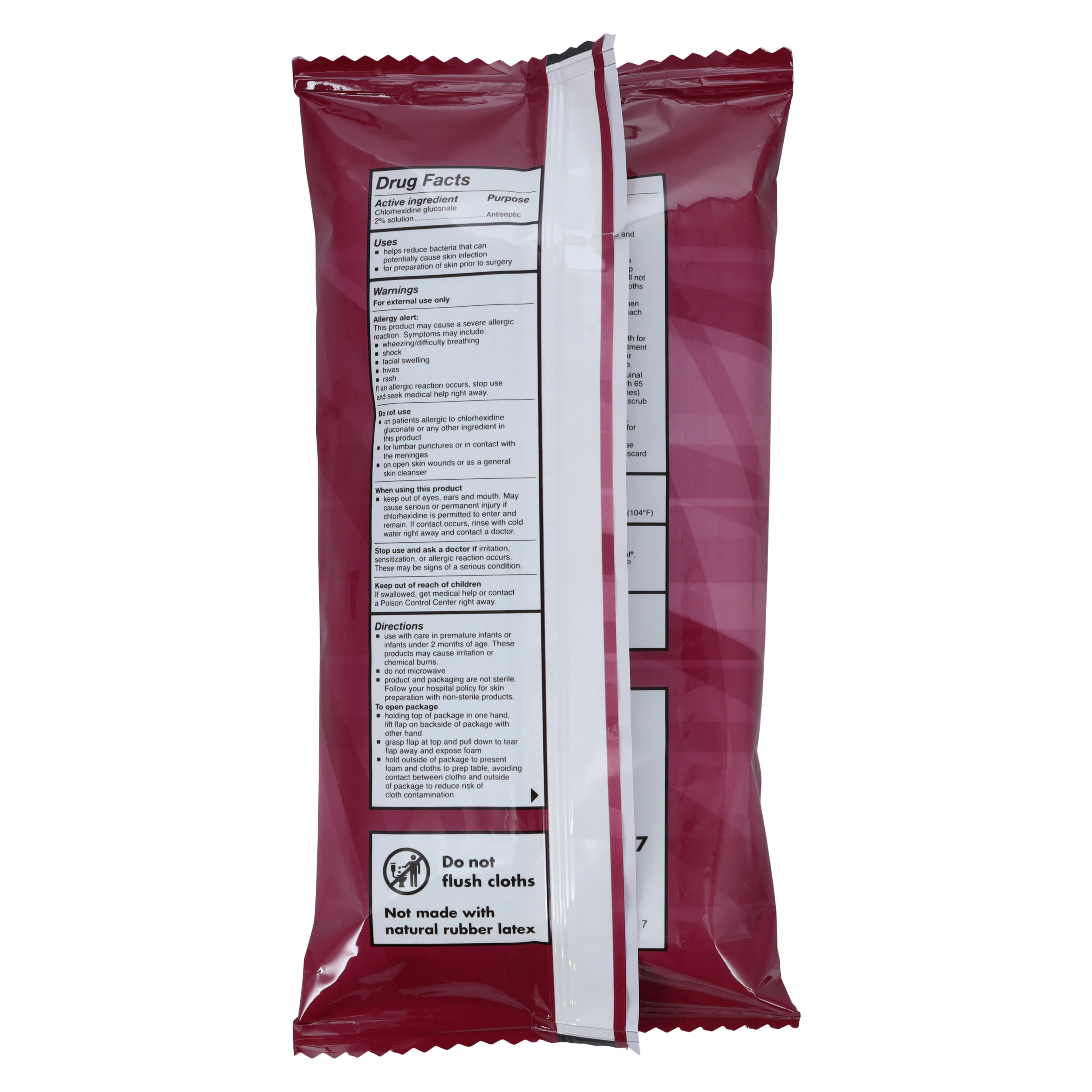 Stryker Chlorhexidine Gluconate (CHG) Prep Cloth thumbnail 3