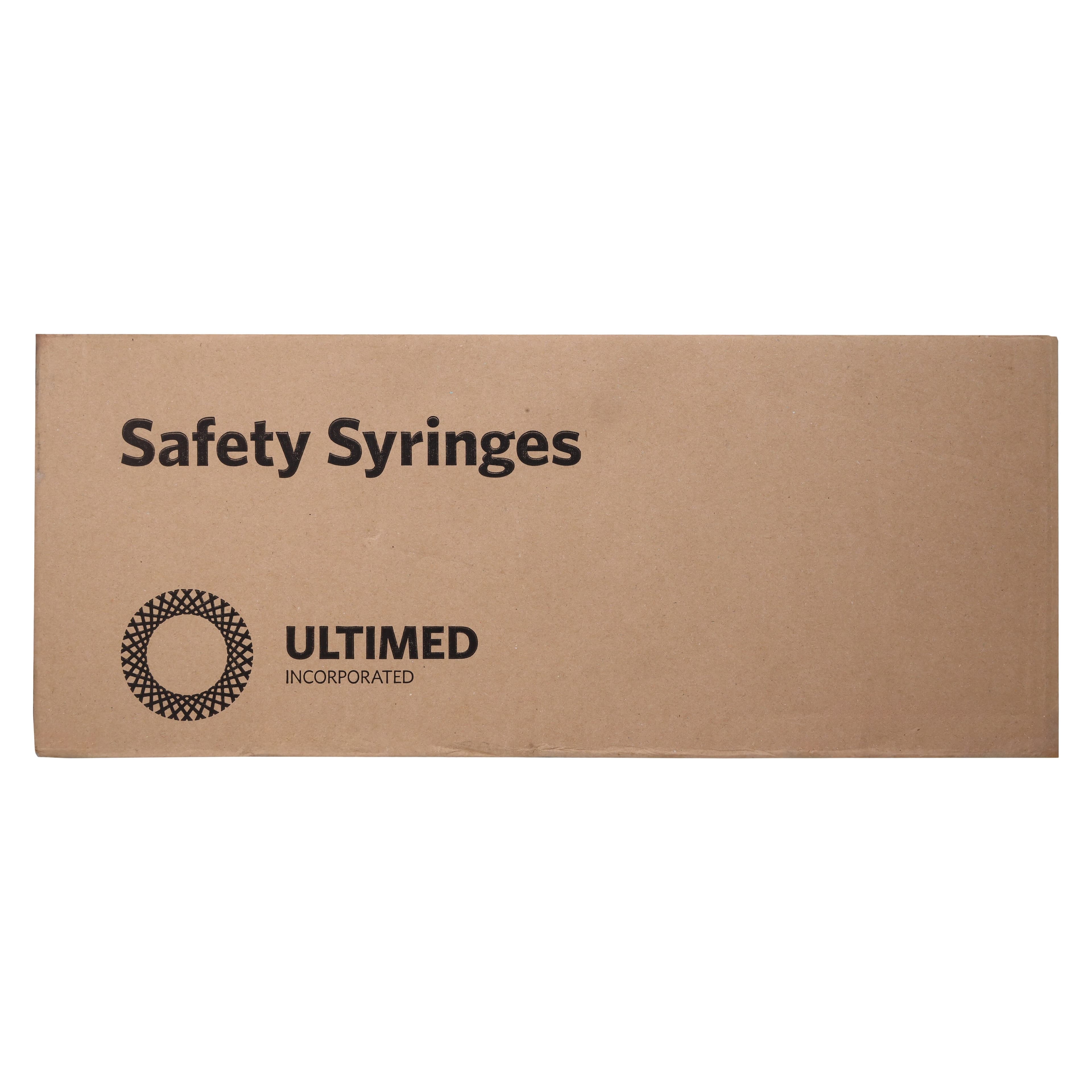 Ultimed UltiCare Safety Syringe, 3mL, Clear, Luer Lock, No Dead Space, Sterile, Latex-Free, 500/Case thumbnail 10