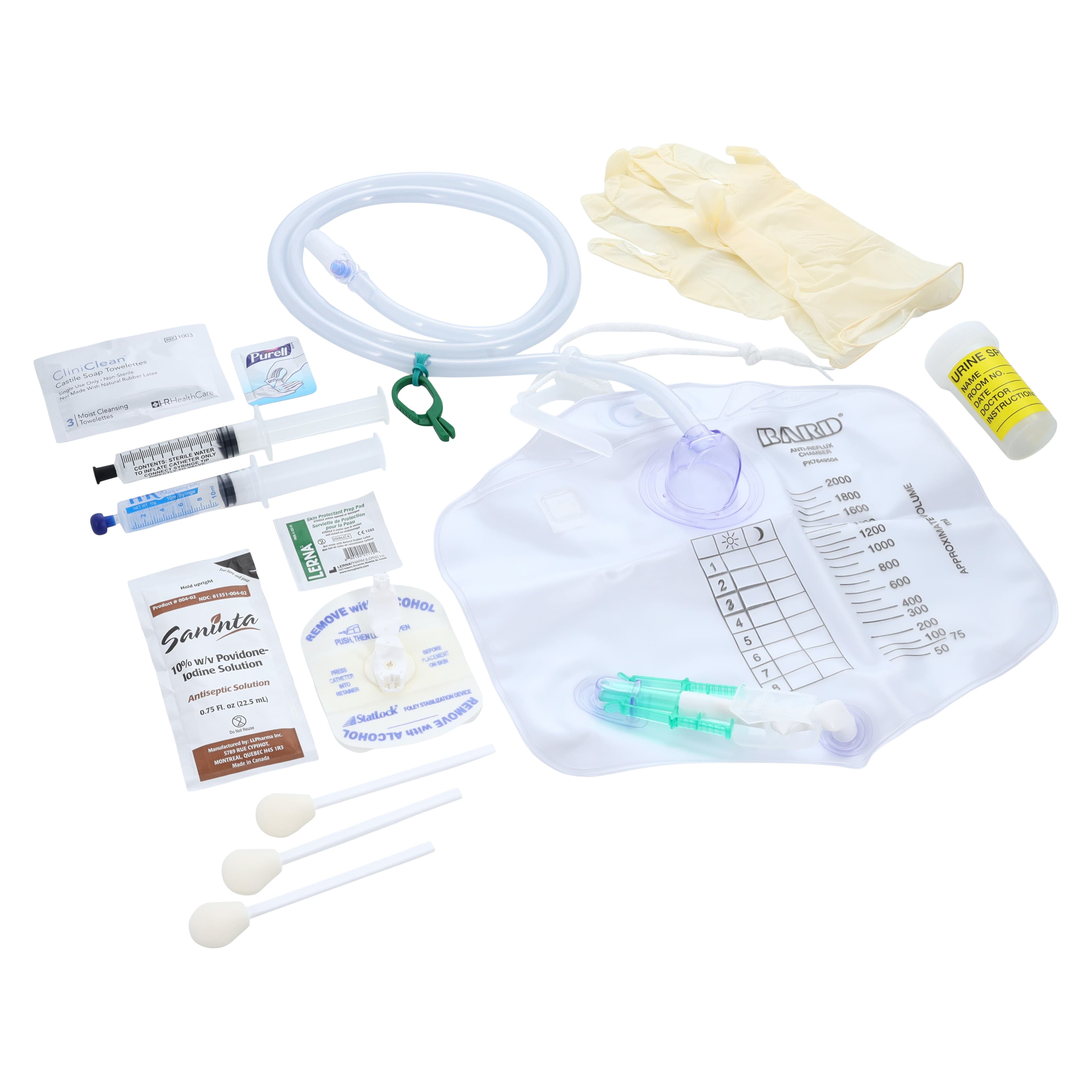 Bard Medical SureStep Complete Care Foley Catheter Tray with Drainage Bag - Catheter Tray Foley w/ Bag - Image 1