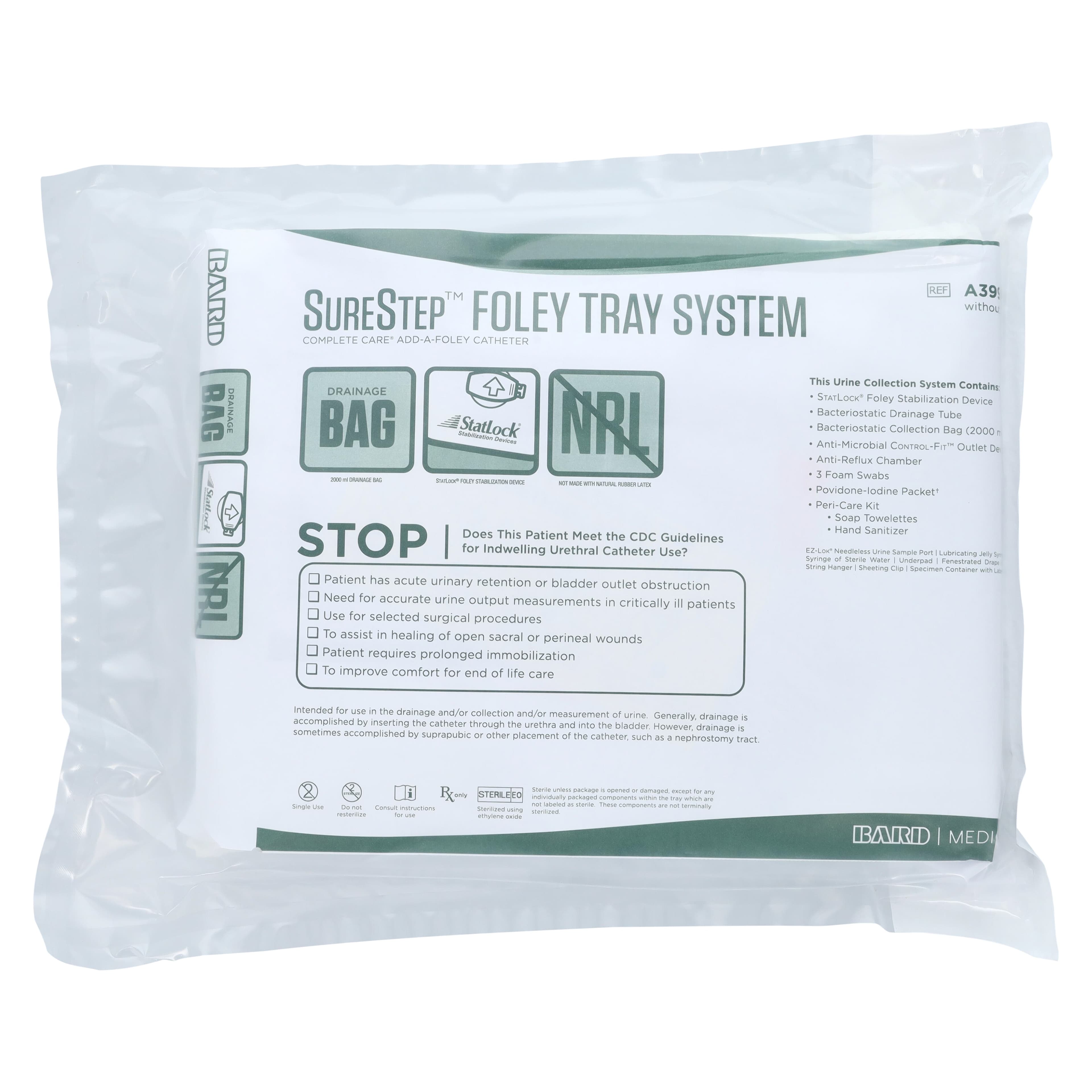 Bard Medical SureStep Complete Care Foley Catheter Tray with Drainage Bag thumbnail 19