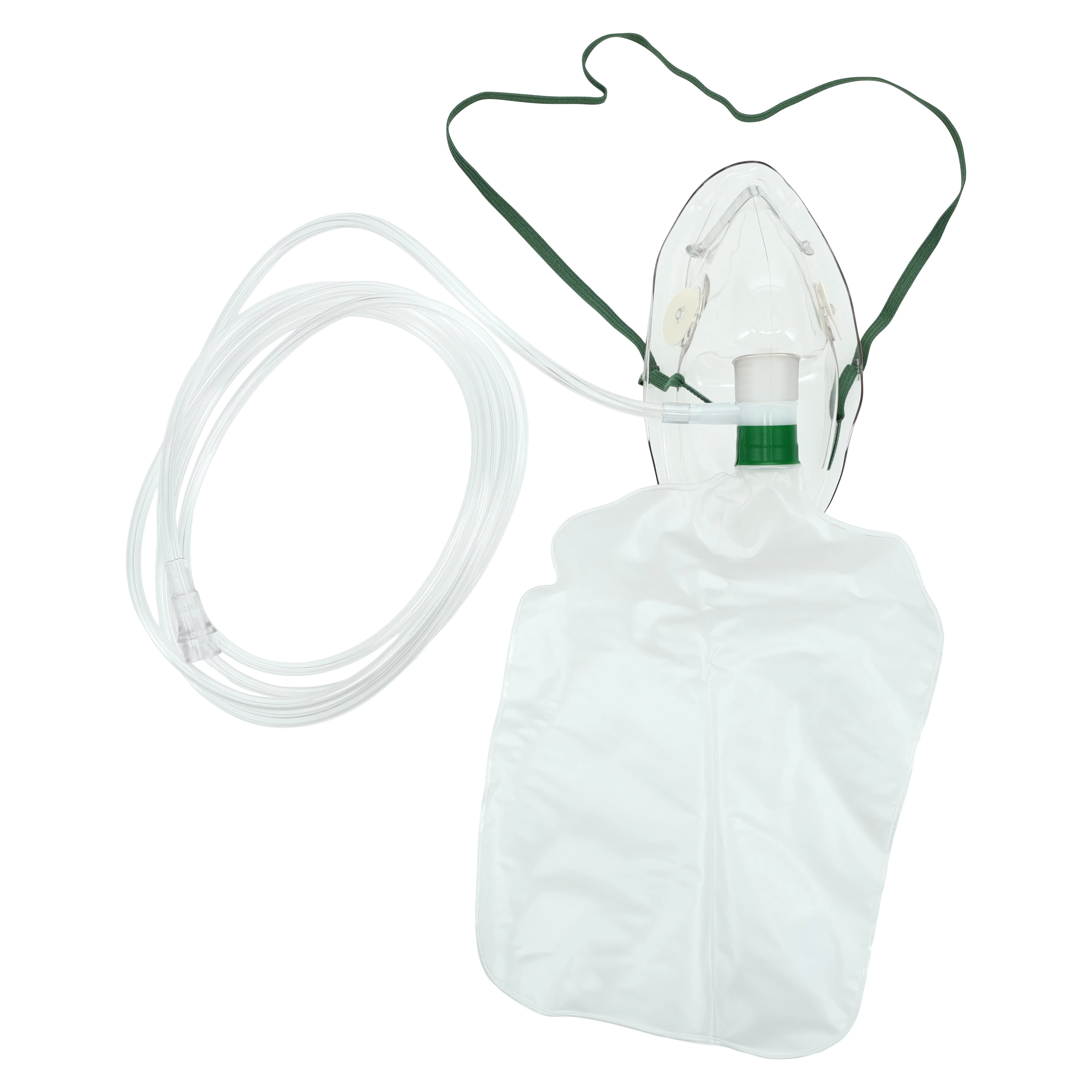 Medline Non-Rebreathing Oxygen Mask, Adult, with 7 ft Tubing, Each - Mask O2 NonReb Adult - Image 1