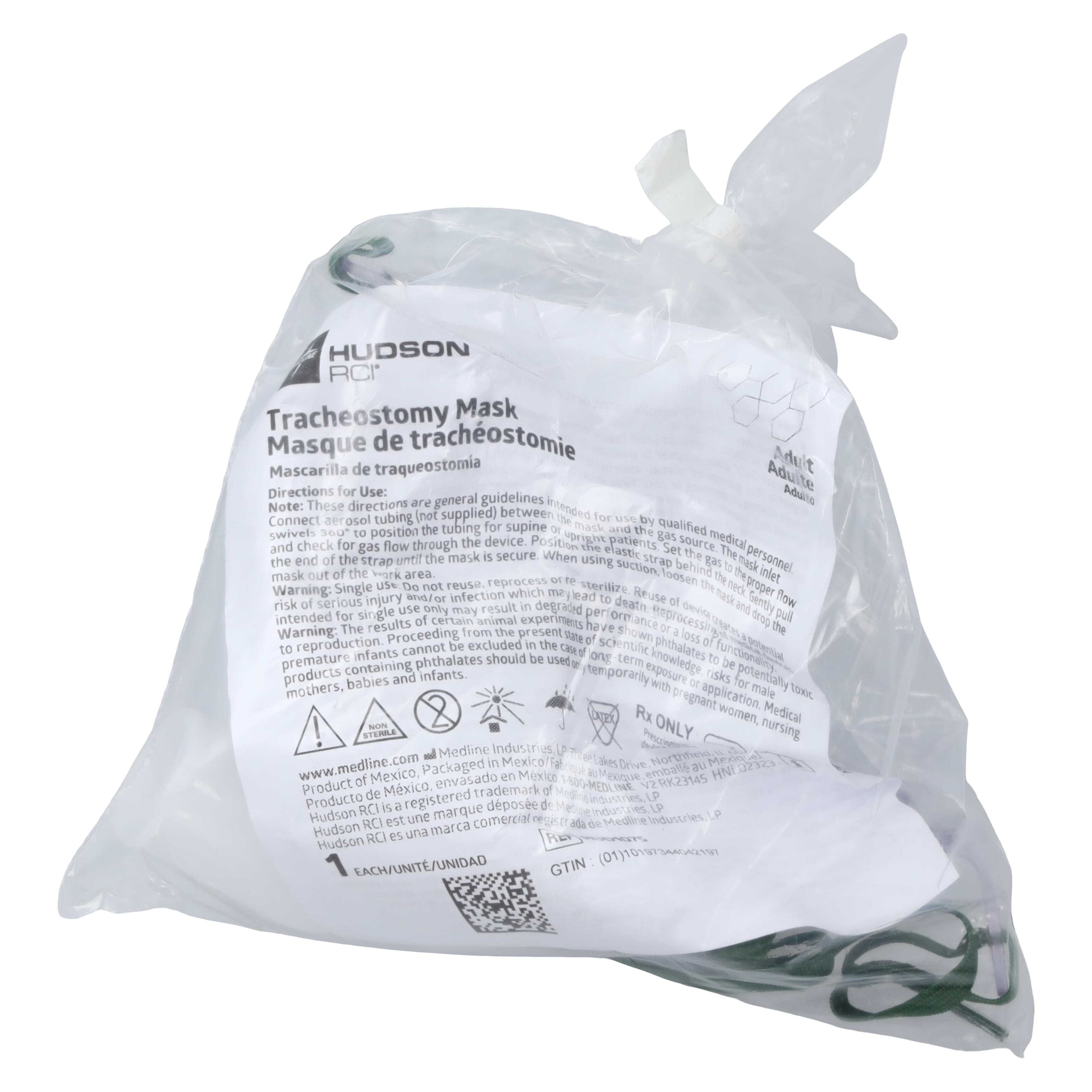 Medline Oxygen Tracheal Mask, Adult, Each thumbnail 2