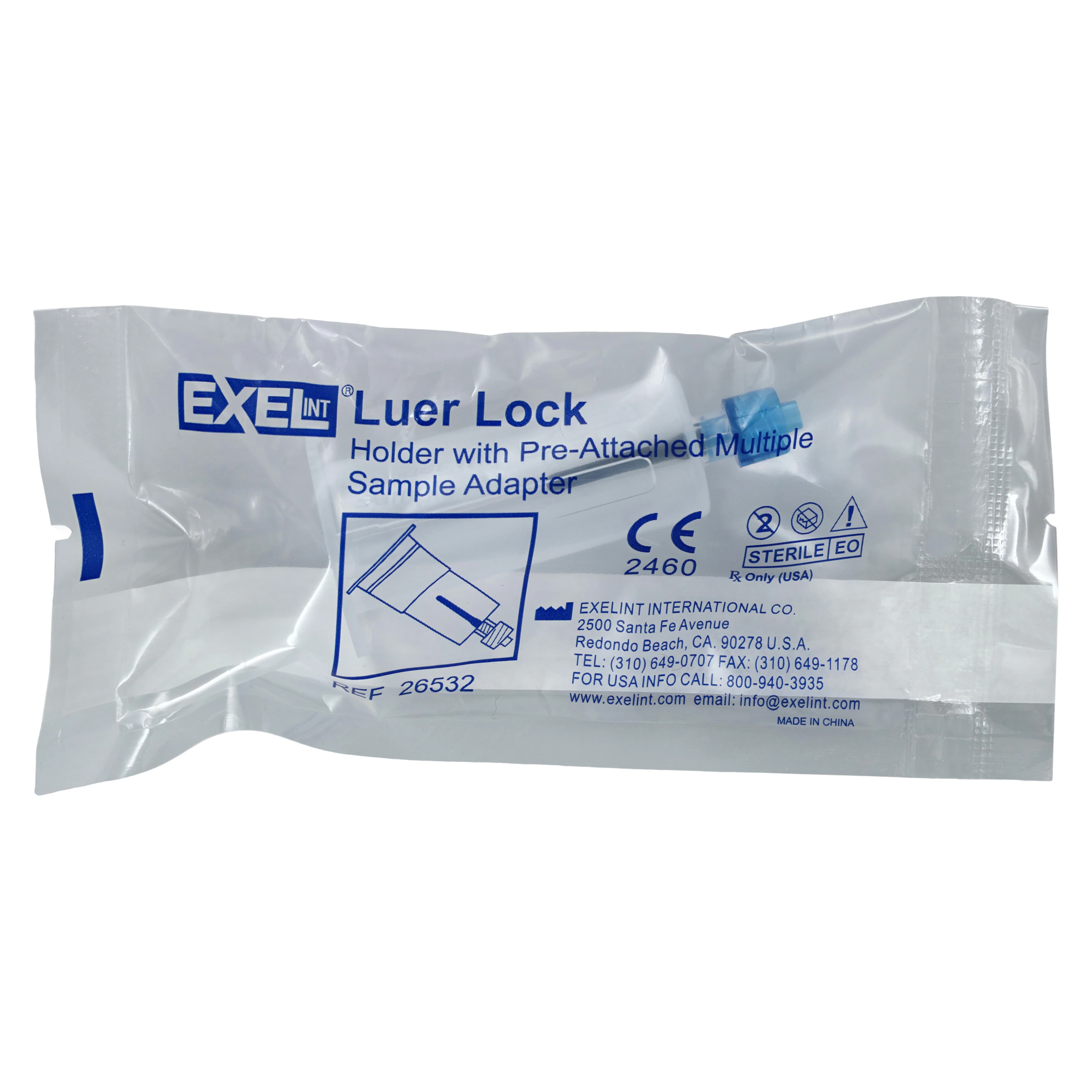 Exel Tube Holder with Luer Lock Adapter, 7.5 mL, Sterile, Disposable, 50/Box thumbnail 3