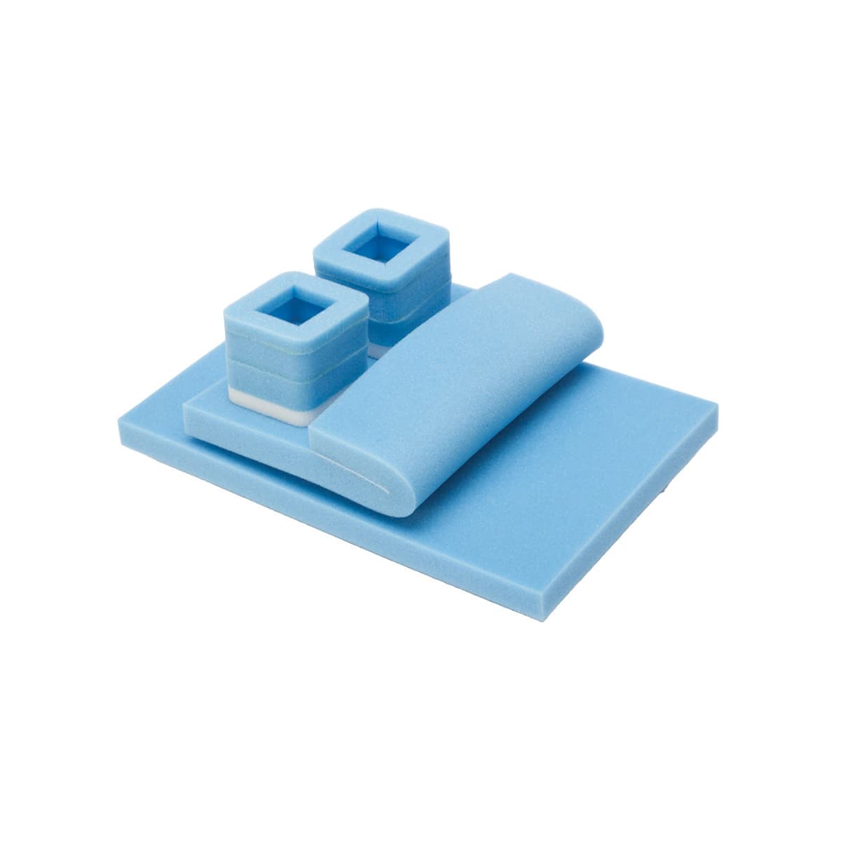 Aspen Surgical Lateral Positioner Pad Set, Blue - Positioner Pad Set Lateral - Image 1