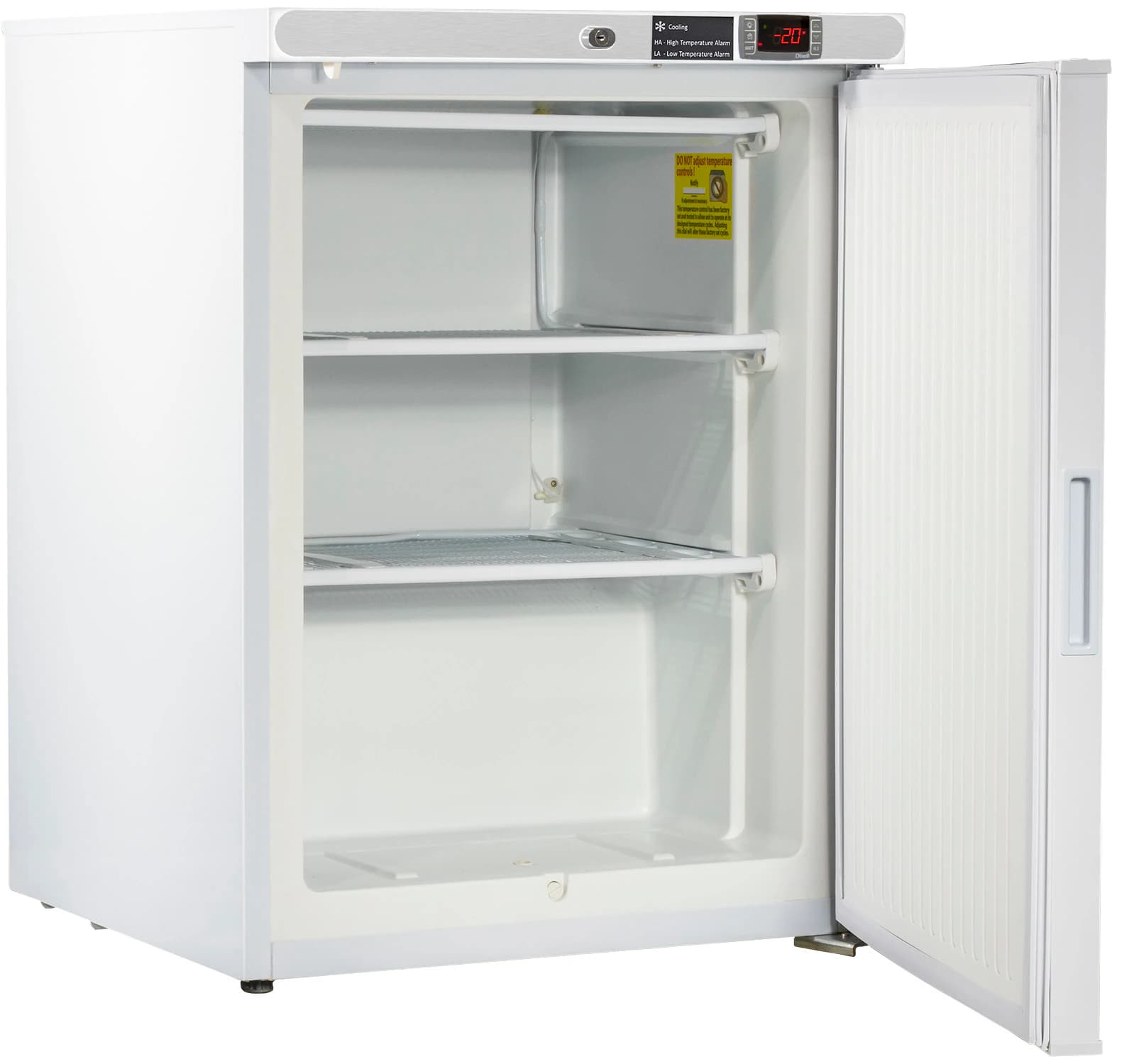 American Biotech Supply Laboratory Freezer, 4 Cu Ft, Solid Door, Right Hinge, -15 to -25C, Manual Defrost thumbnail 2