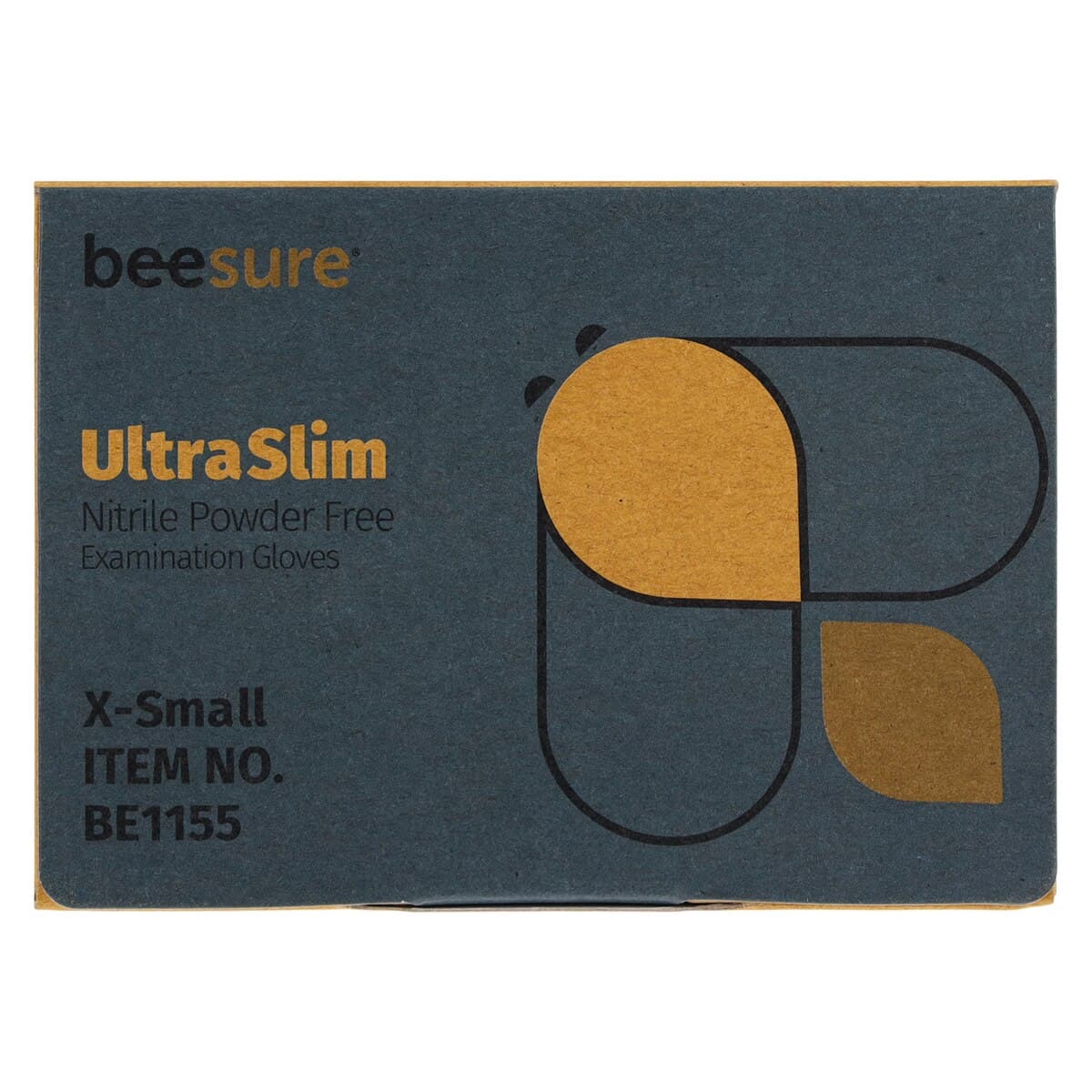 BeeSure UltraSlim Nitrile Exam Gloves, Powder Free, Non-Sterile, X-Small, Blue, 350/Box, BE1155 thumbnail 8