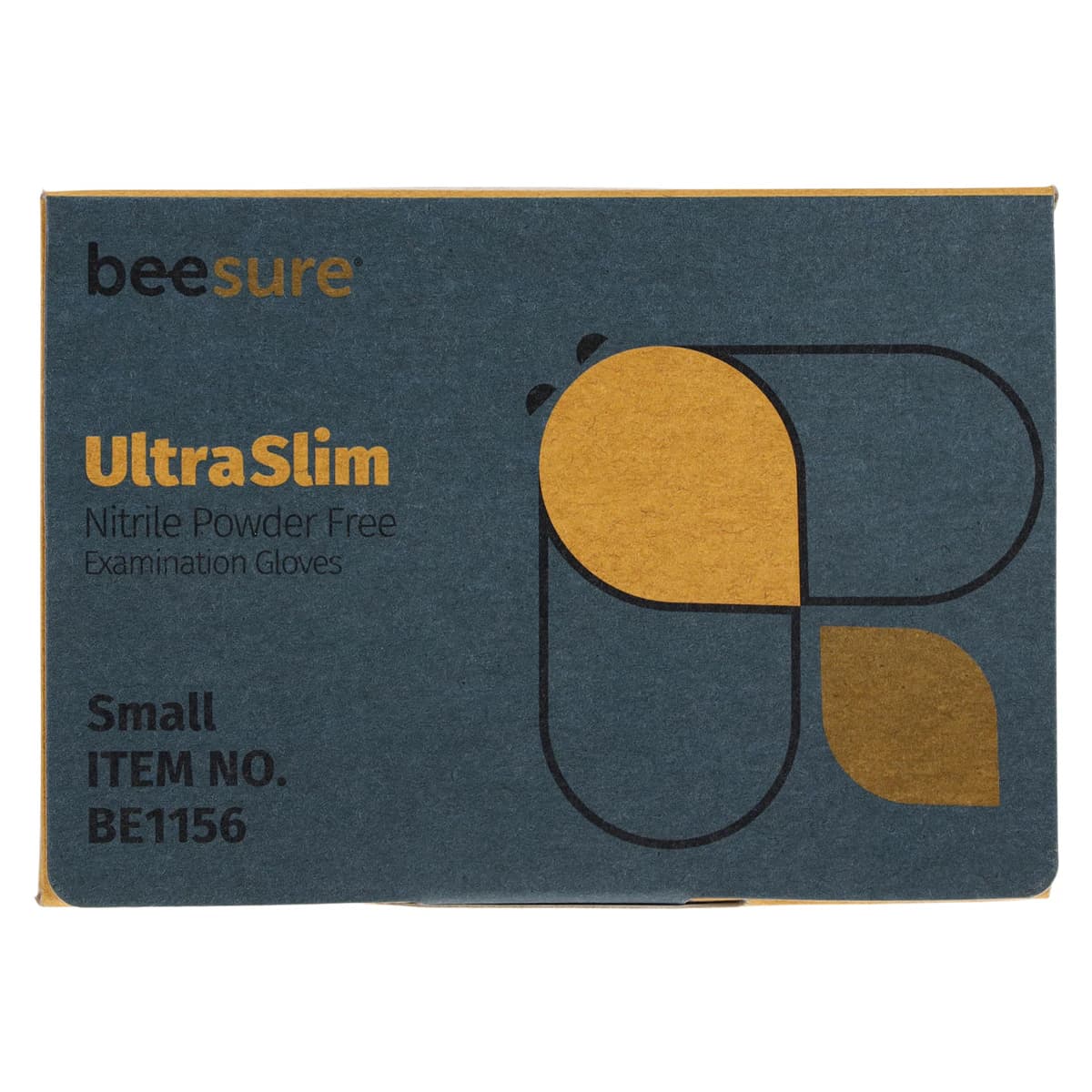 BeeSure UltraSlim Nitrile Exam Gloves, Powder Free, Non-Sterile, Small, Blue, 350/Box, BE1156 thumbnail 6