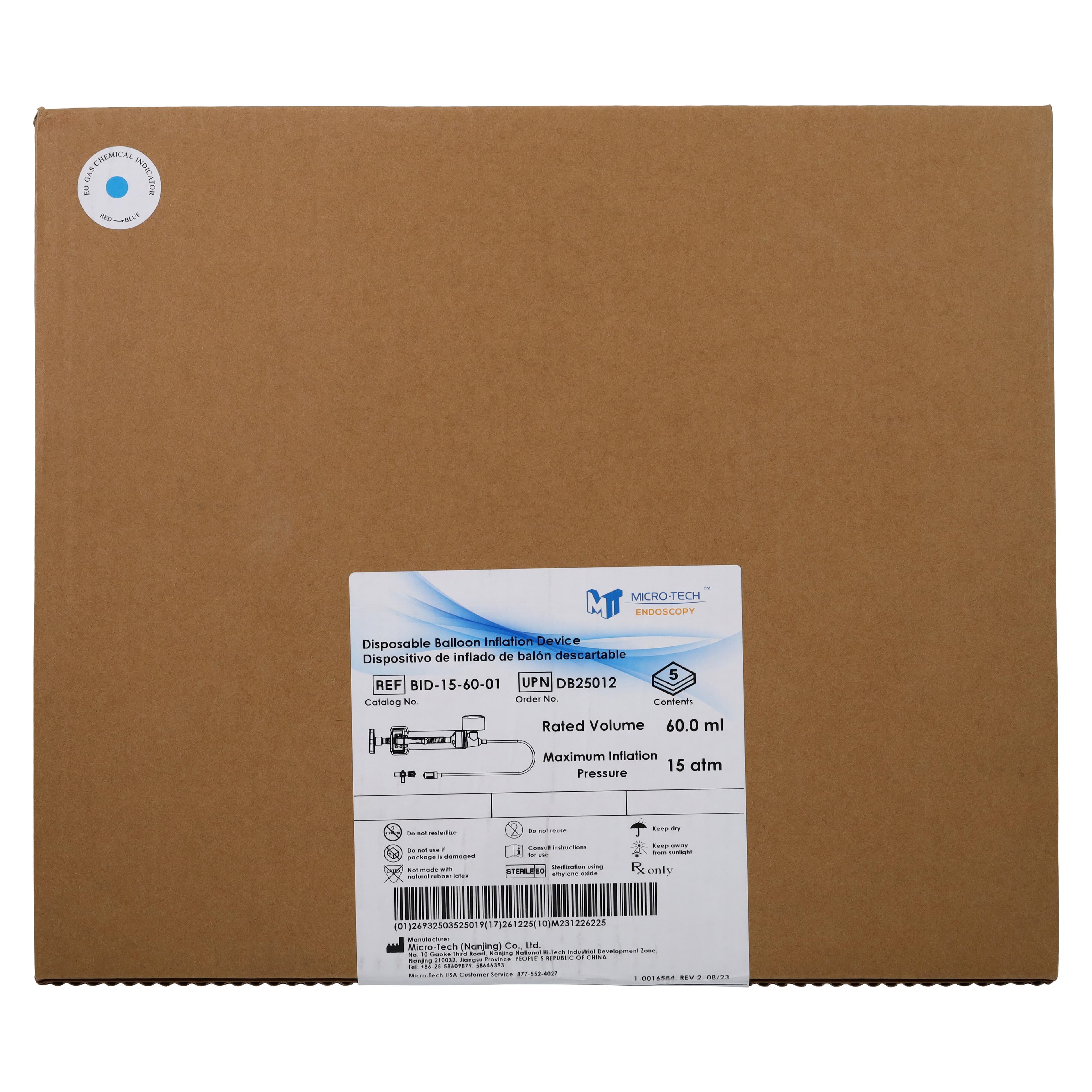 Micro-Tech Endoscopy Disposable Balloon Inflation Device, 5/Case thumbnail 5