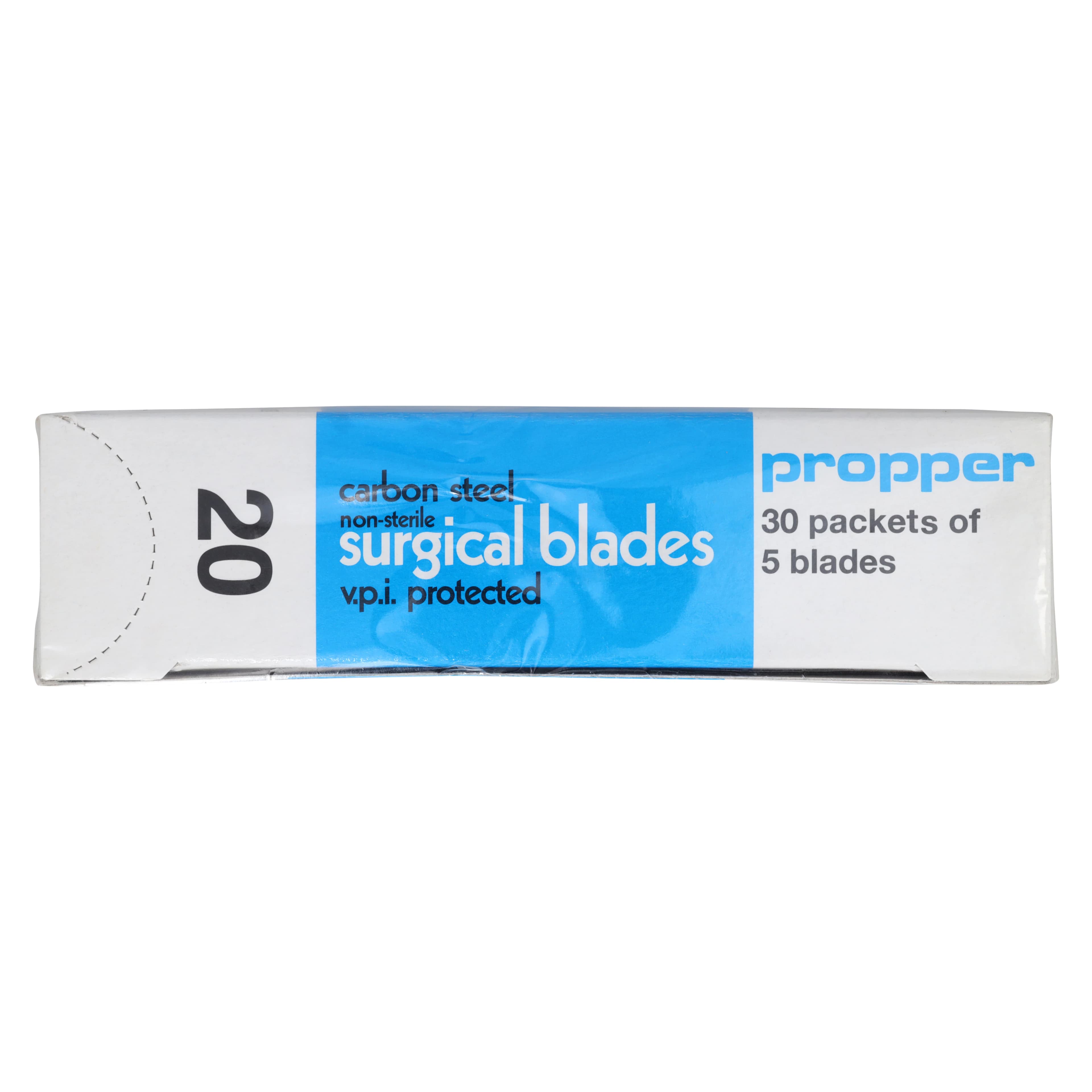 Propper Carbon Steel Surgical Blade #20, Non-Sterile, Disposable, 150/Box thumbnail 2