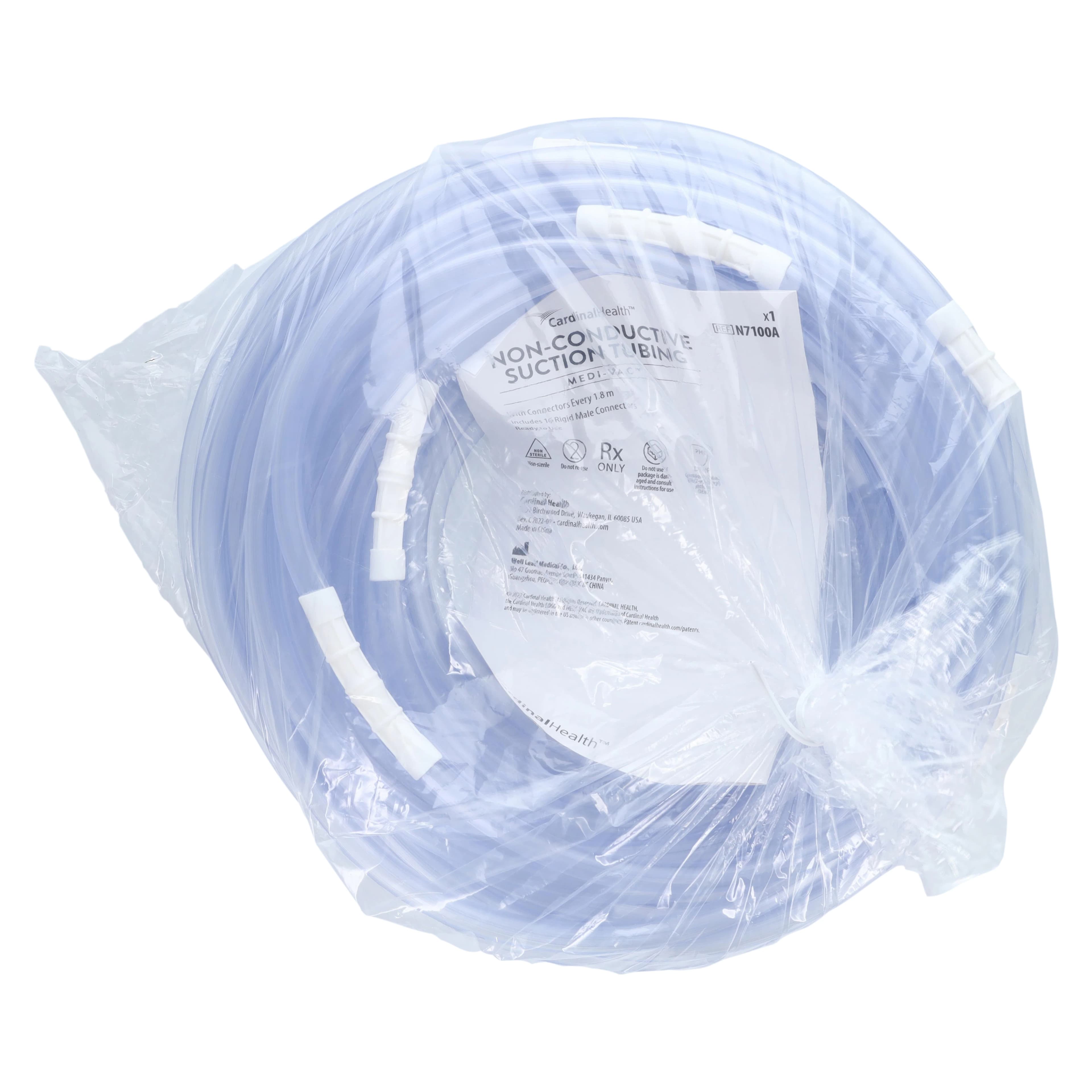 Medi-Vac Suction Tubing, 100' x 9/32", Non-Sterile, with 16 Rigid Male Connectors, 1/Case thumbnail 3