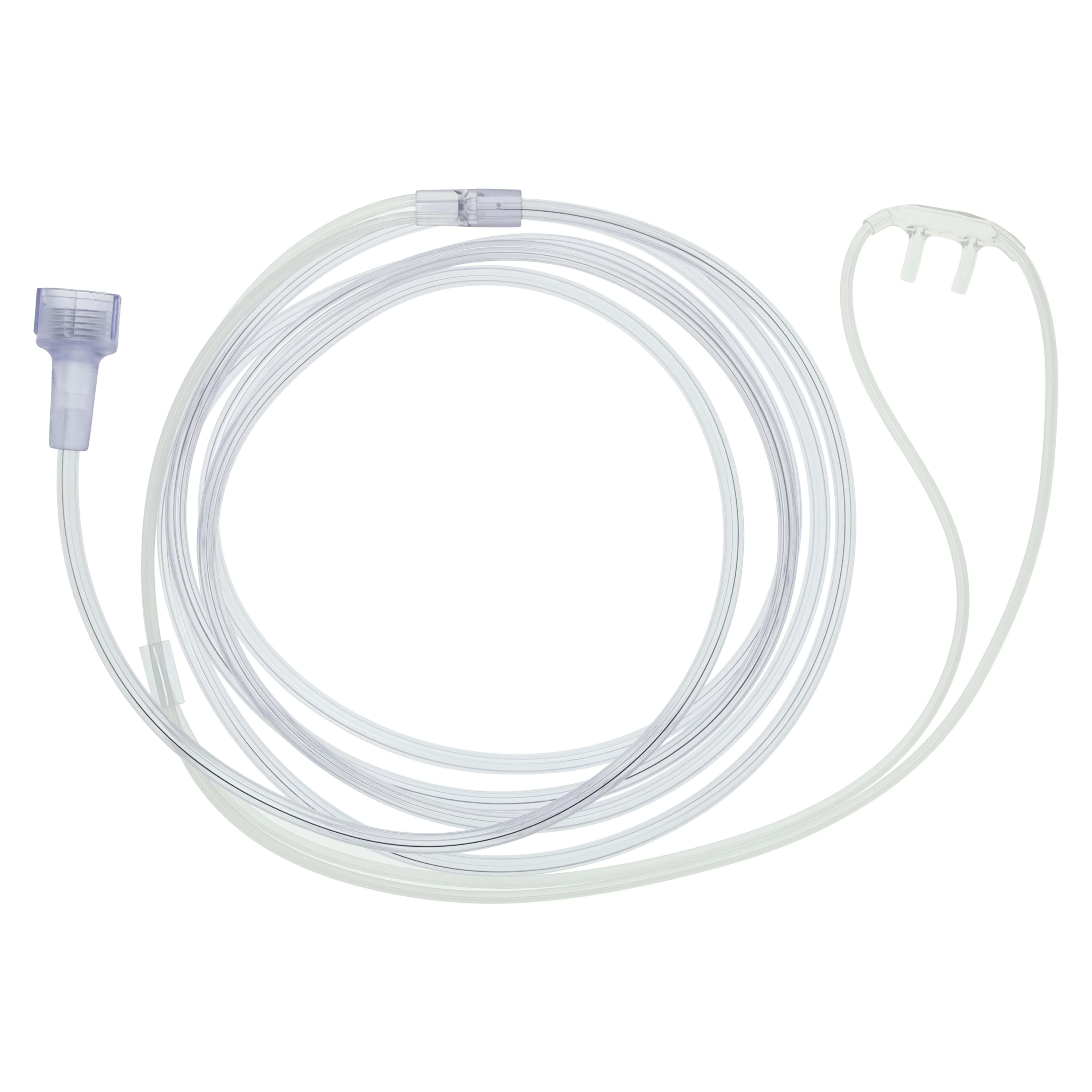 Medline Softech Pediatric Nasal Oxygen Cannula, 7 ft Star Lumen Tubing, Universal Connector, Each - Cannula O2 Softech Pediatric - Image 1