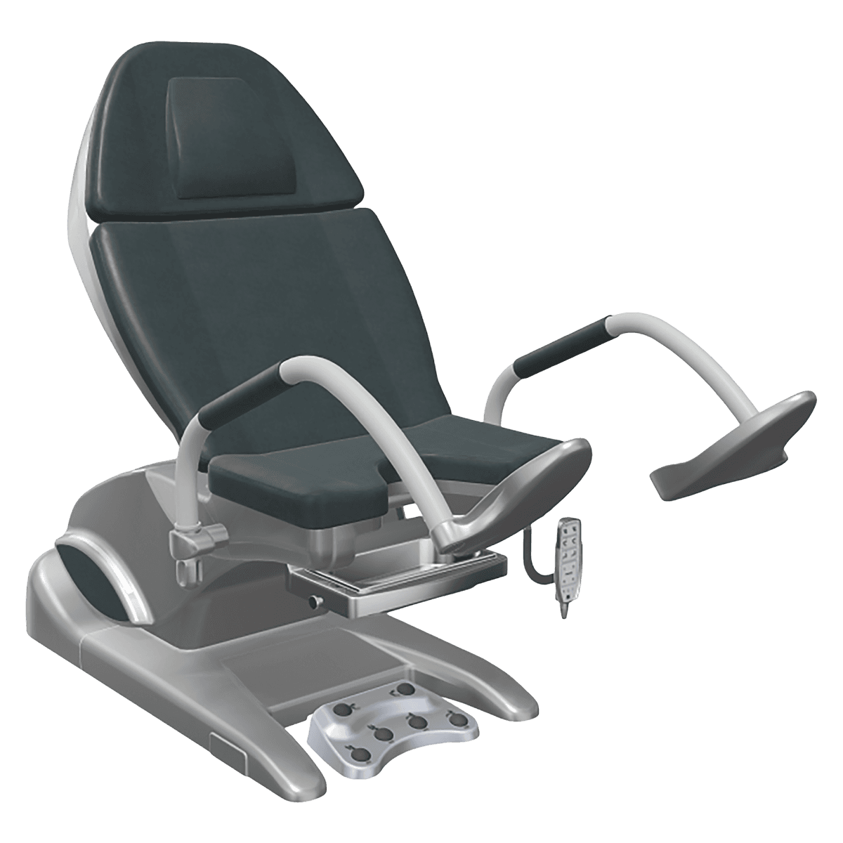 Schmitz Arco-Matic 300M Two Gynecological Chair with Footrest, Titan Grey - Arco-Matic 300M Two w/Ft - Image 1