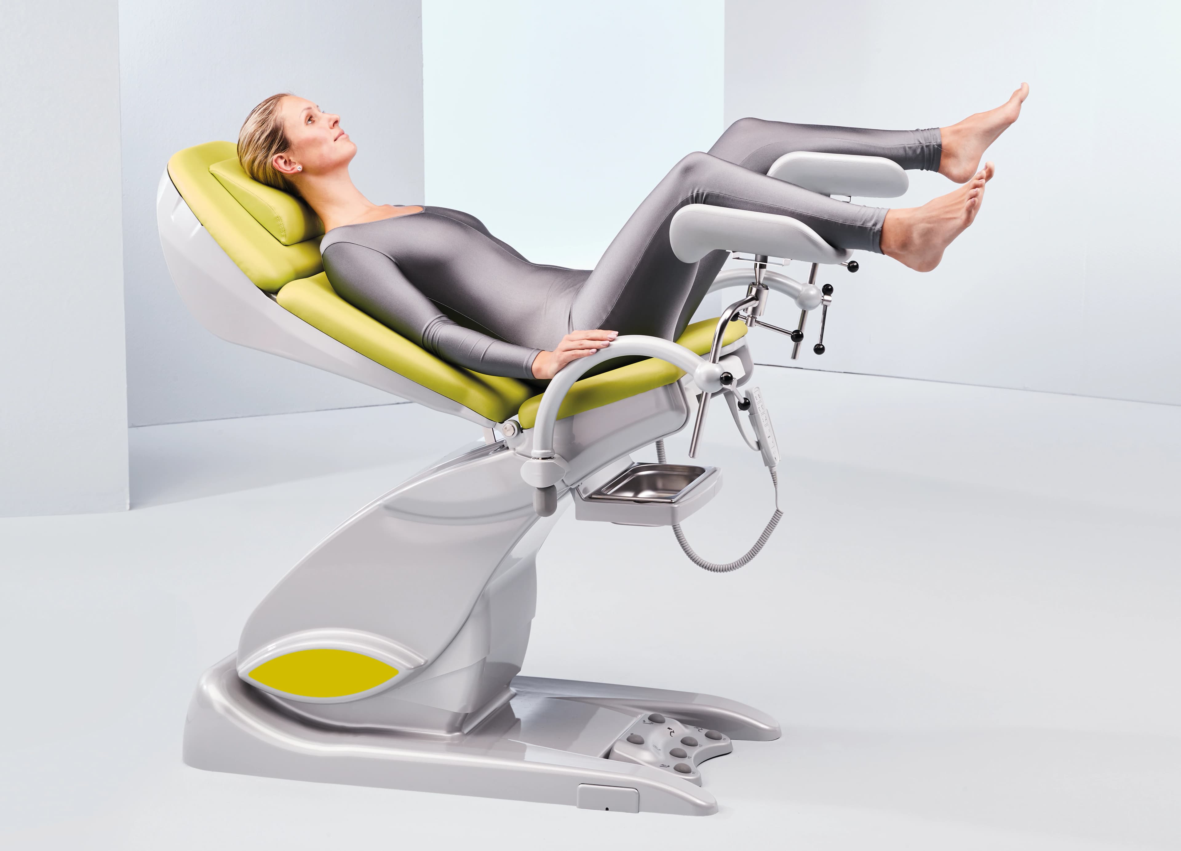 Schmitz Arco-Matic 300M Gynecological Chair with Leg Supports, Lime Green - Arco-Matic 300M 3 w/ Leg Suppr - Image 1