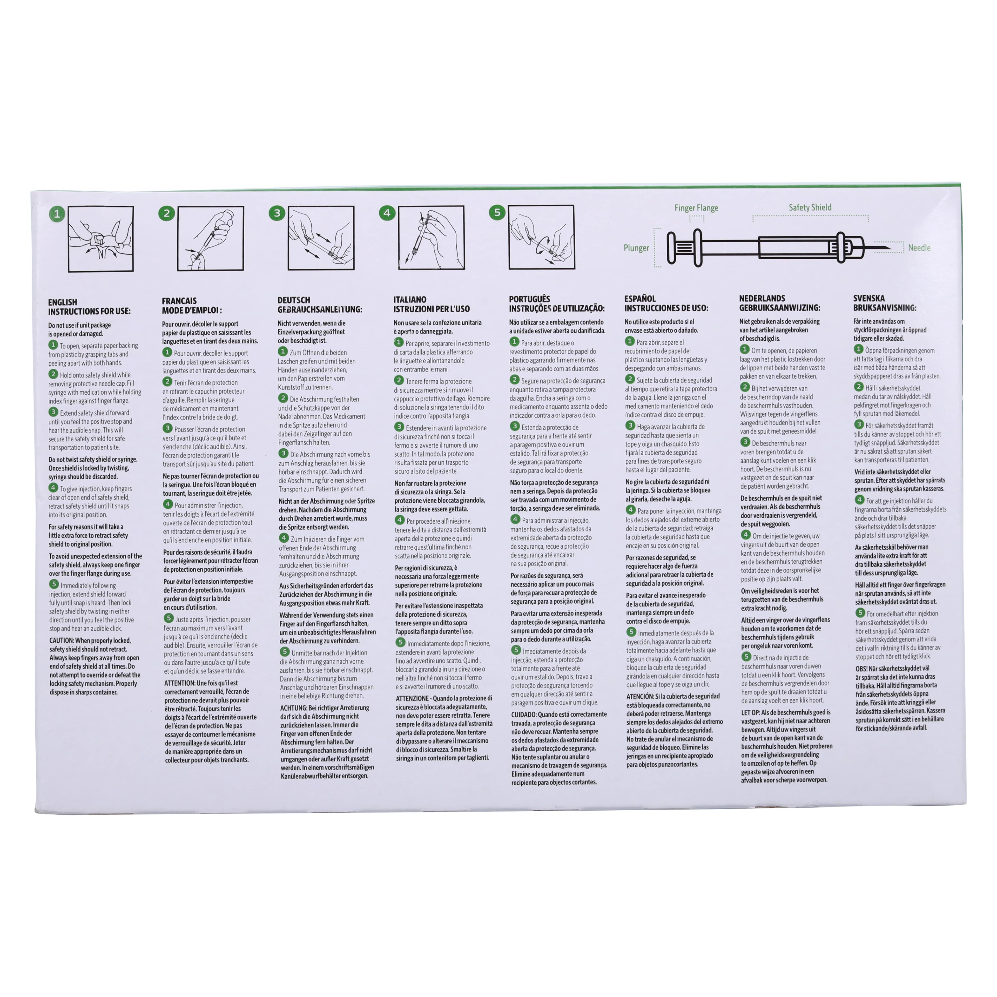 UltiCare Tuberculin Syringe/Needle, 1mL, 27G x 1/2", Fixed Permanently Attached Needle, Safety, Sterile, Latex-Free, 100/Box thumbnail 8
