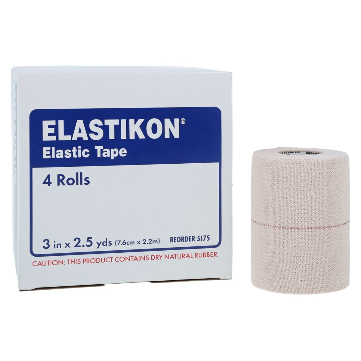 Elastikon Cotton Elastic Tape, 3" x 2.5 yd, Tan, 4 Rolls/Box thumbnail 2