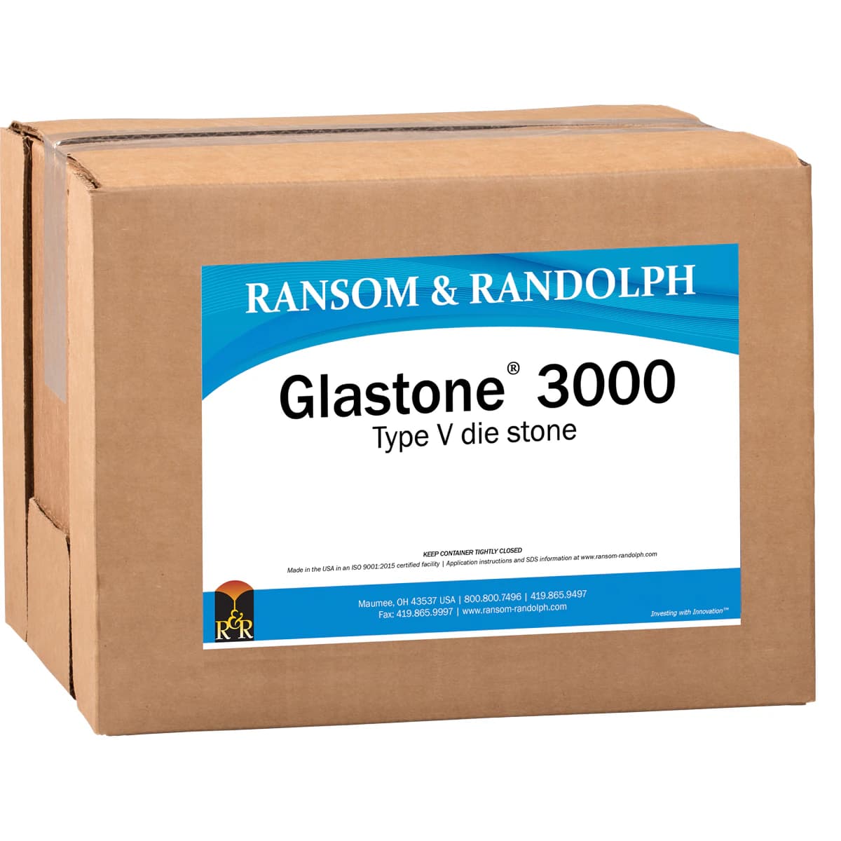 Glastone 3000 Die Stone, Ivory, 44 lb/Box - Glastone 3000 - Image 1