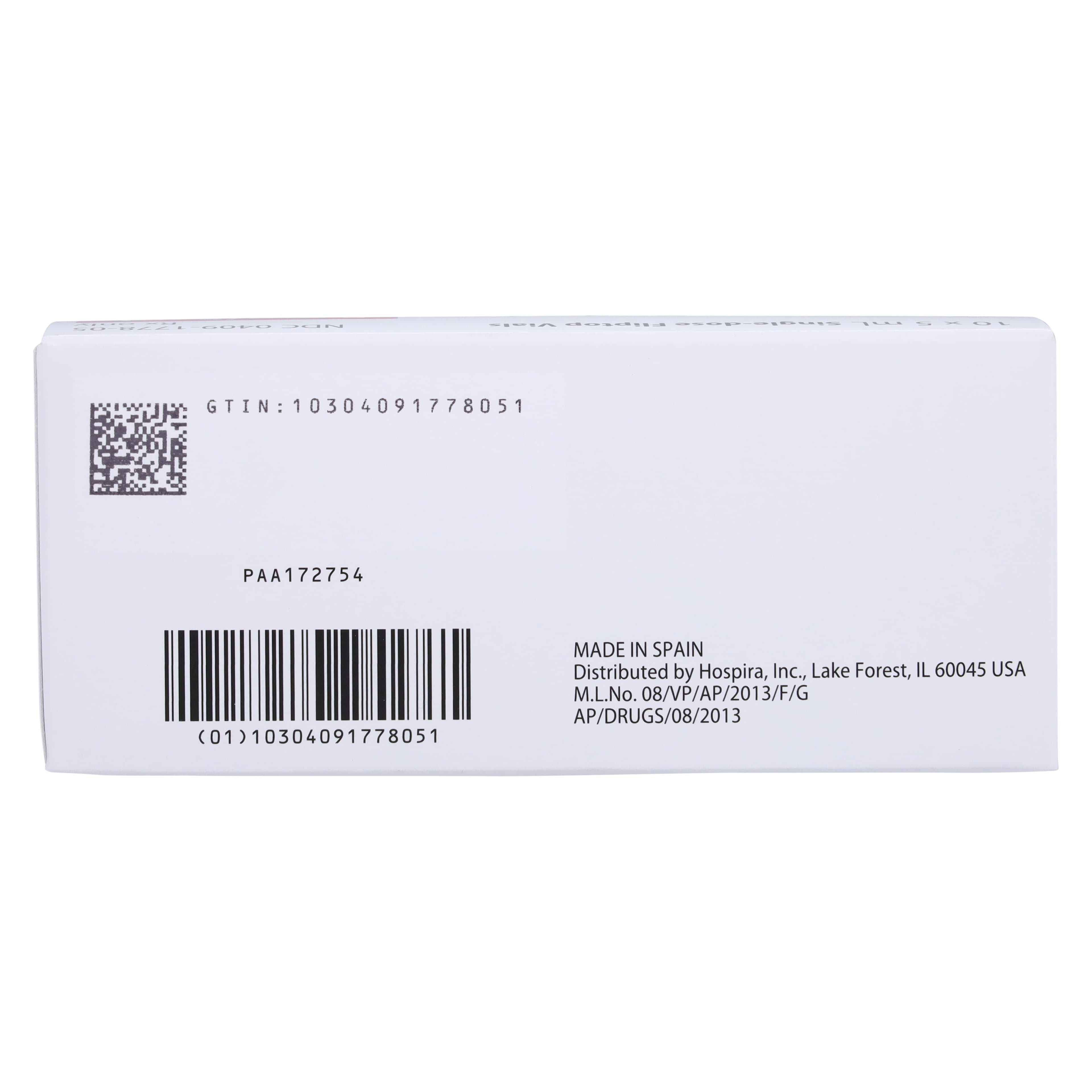 Metoprolol Tartrate Injection, 1mg/mL, SDV 5mL, 10/Package thumbnail 6