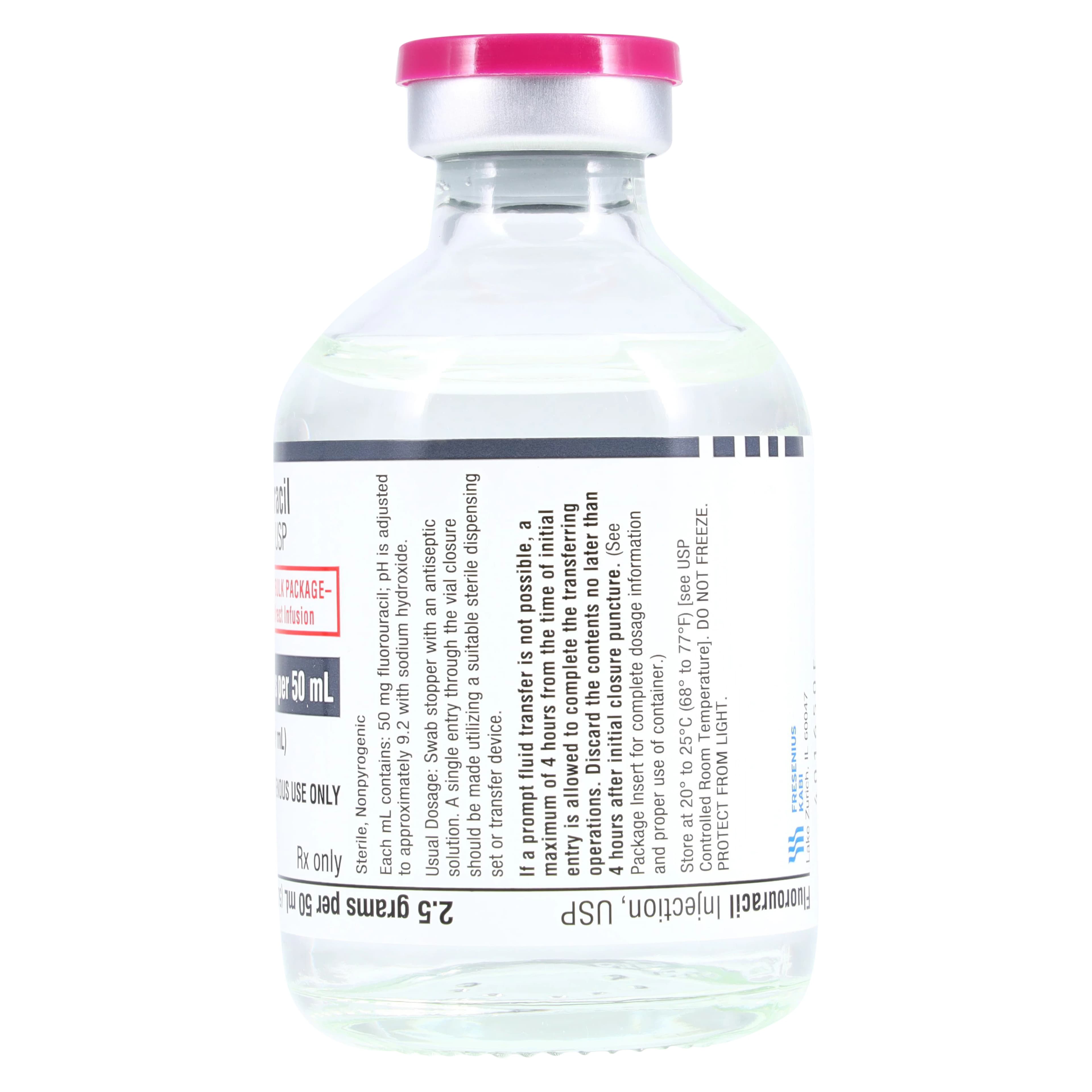 Fluorouracil Injection, 50mg/mL, Bulk Pack, 50mL thumbnail 3