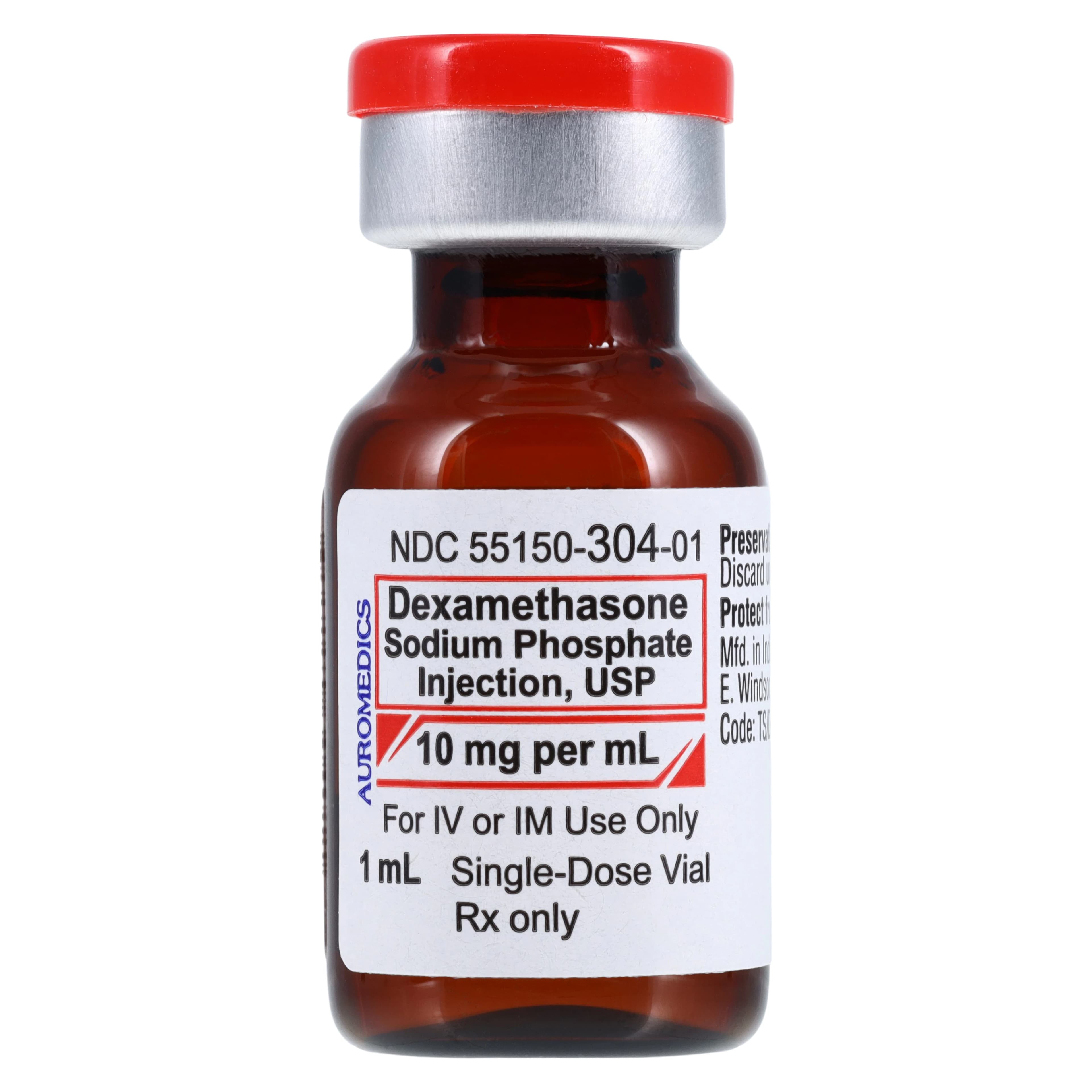 Dexamethasone Sodium Phosphate Injection, Preservative Free, 10mg/mL, SDV 1mL, 25/Package thumbnail 3