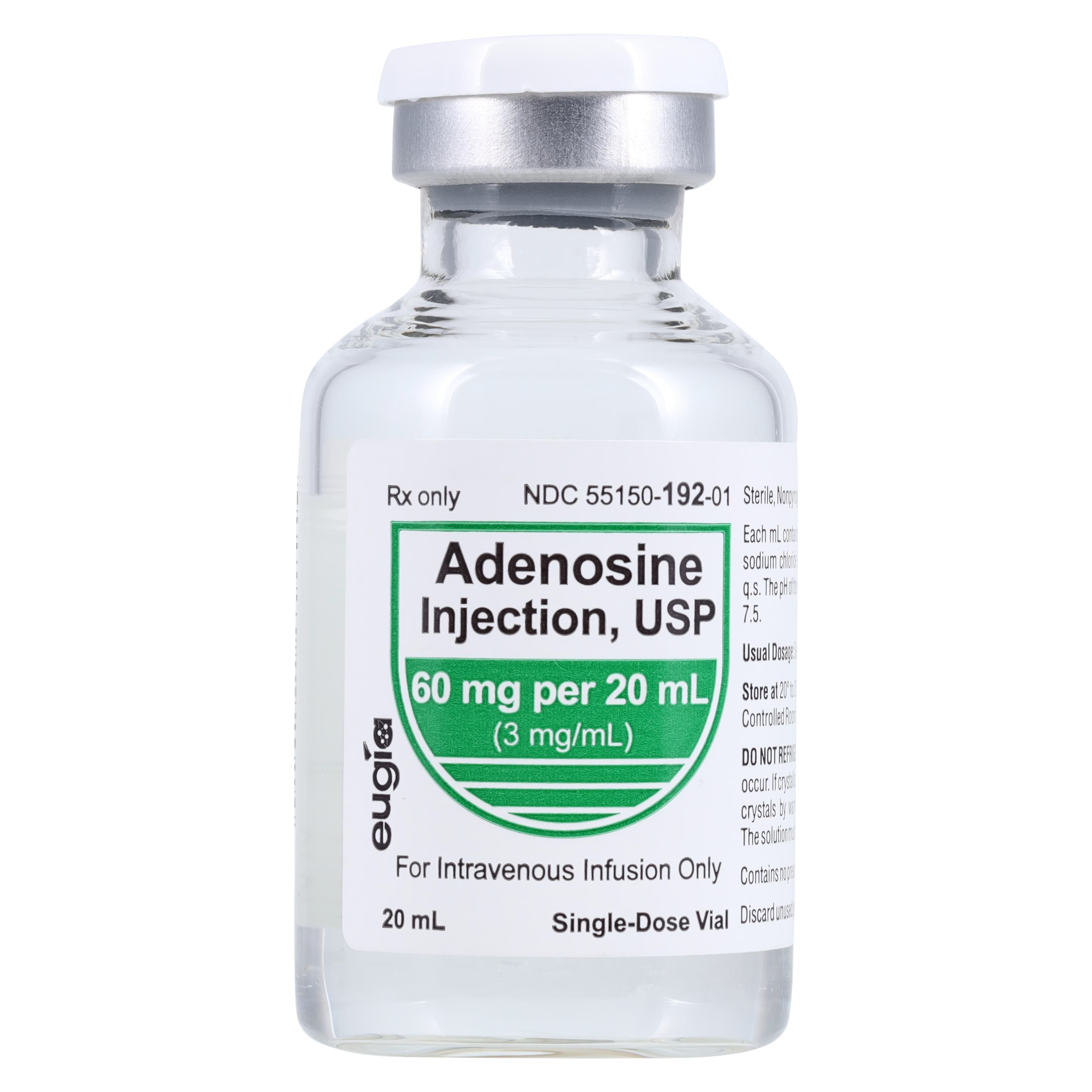 Adenosine Injection 3 mg/mL, Single-Dose Vial, 20 mL, Eugia US LLC thumbnail 2