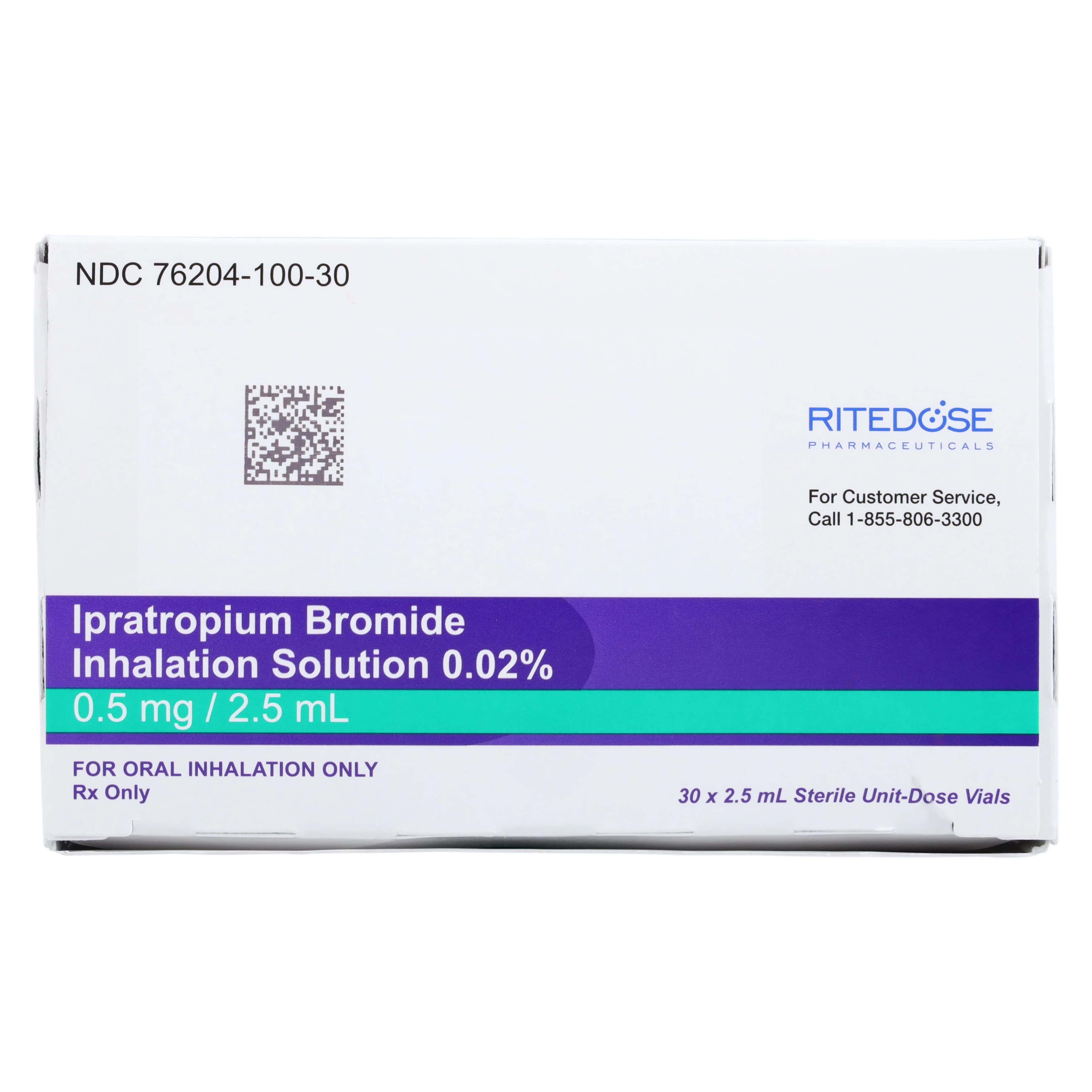 Ipratropium Bromide Inhalation Solution 0.02%, 2.5mL Vial, 30/Package thumbnail 4