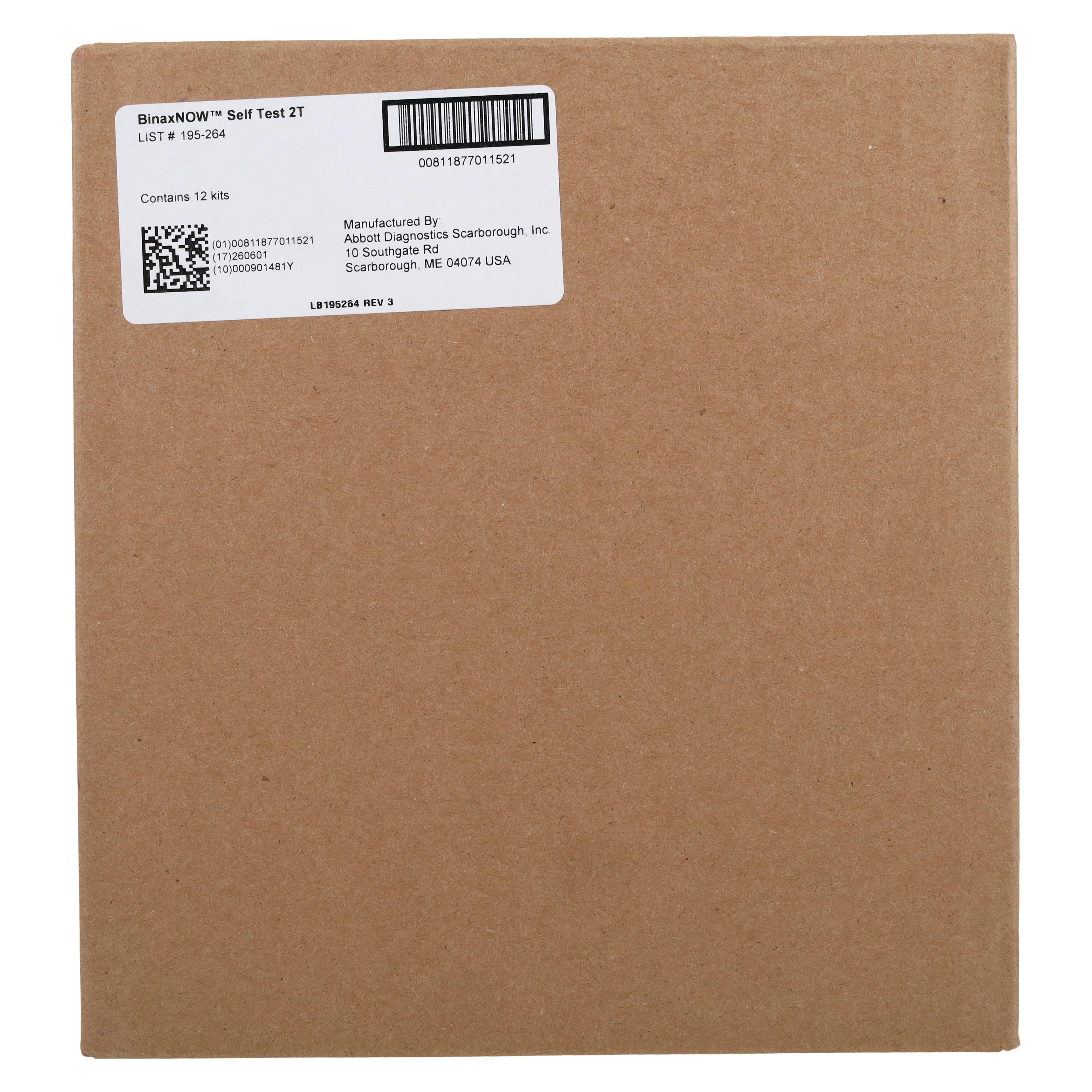 BinaxNOW COVID-19 Antigen Self Test (OTC), CLIA Exempt, 12 Tests/Case thumbnail 5