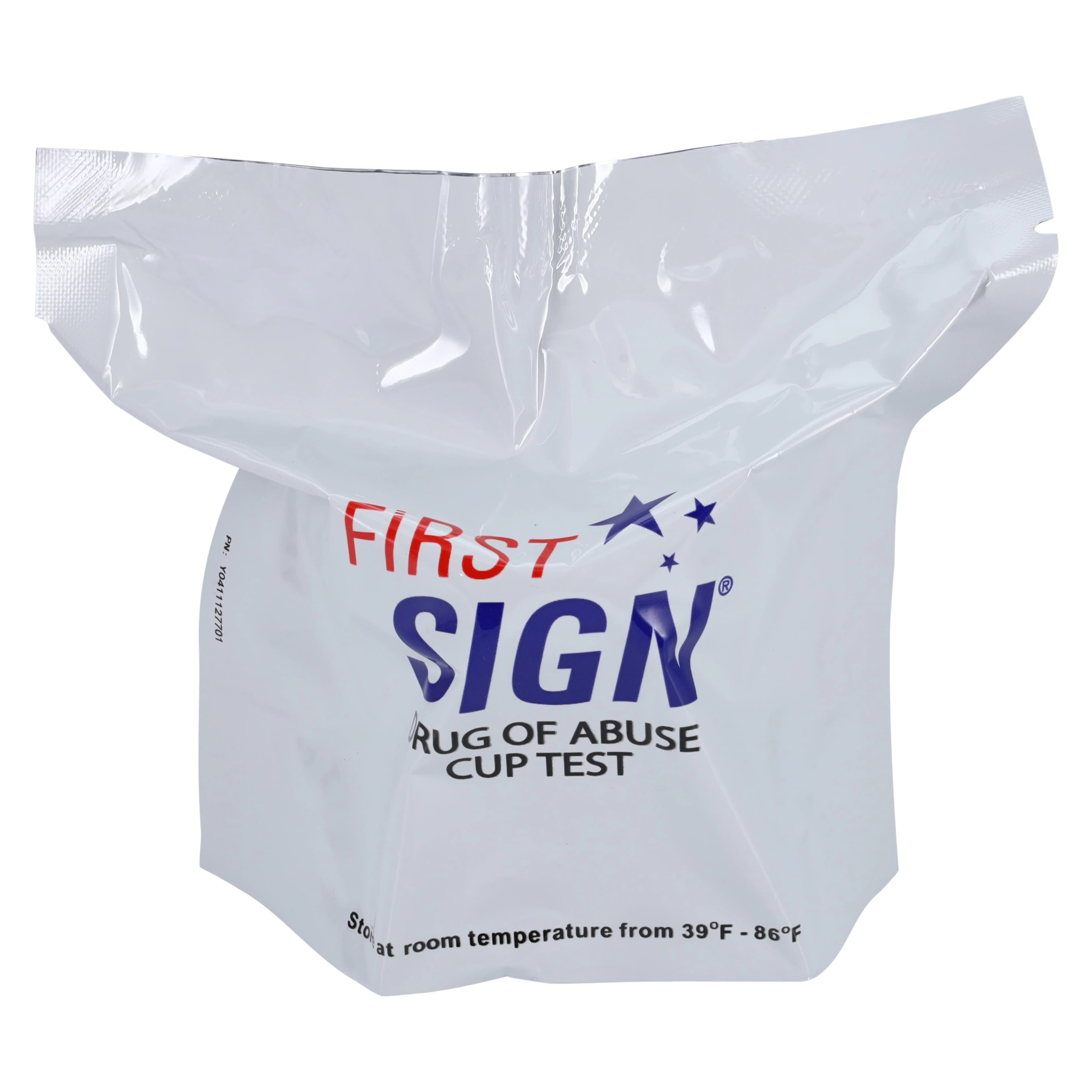 First Sign Cup Drug Screen, CLIA Waived, 12 Panel with 2 Adulterants, 25/Box - Drug Screen Cup w/2 Adulterant - Image 1