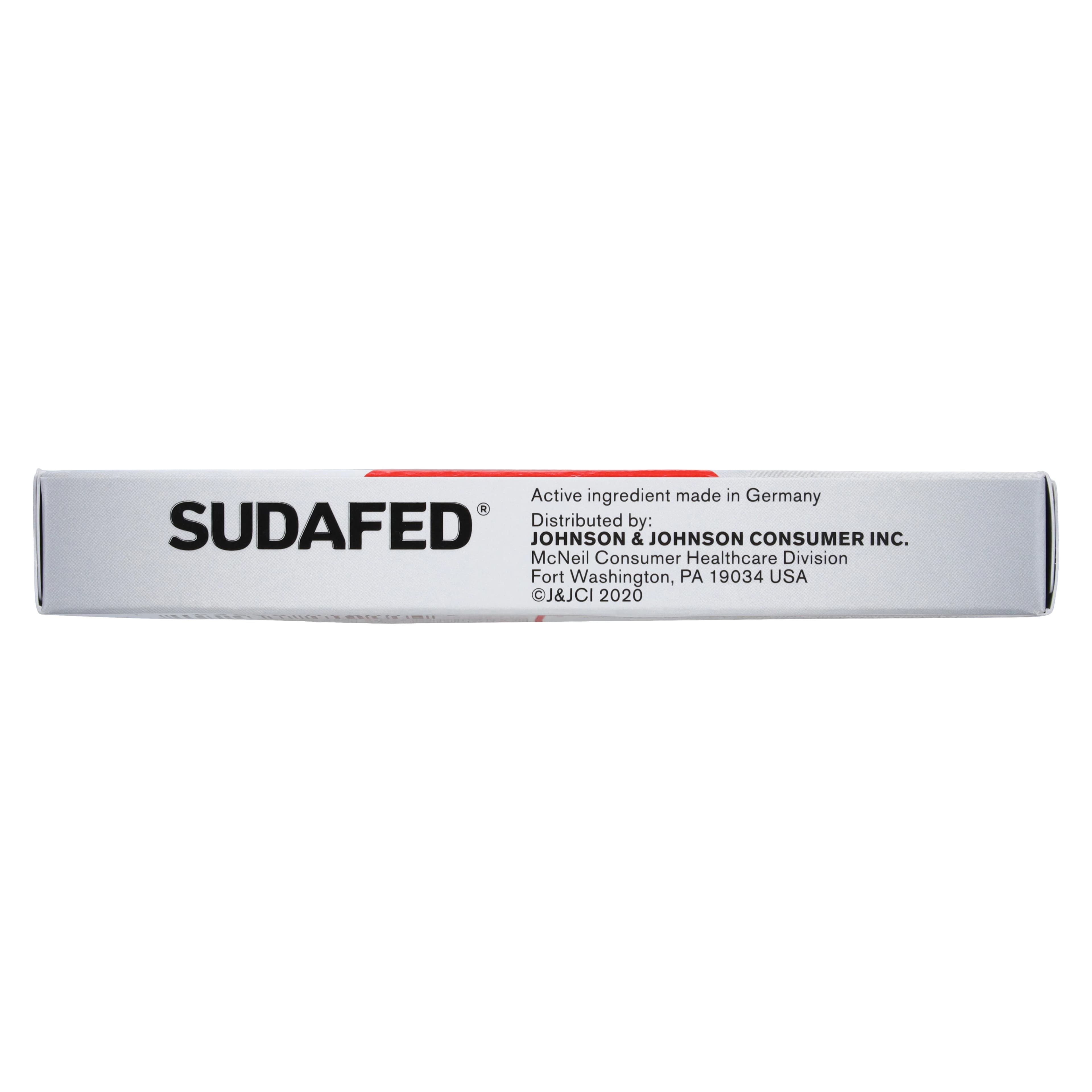 Sudafed Sinus/Congestion Tablets, 30mg, 24/Box thumbnail 3