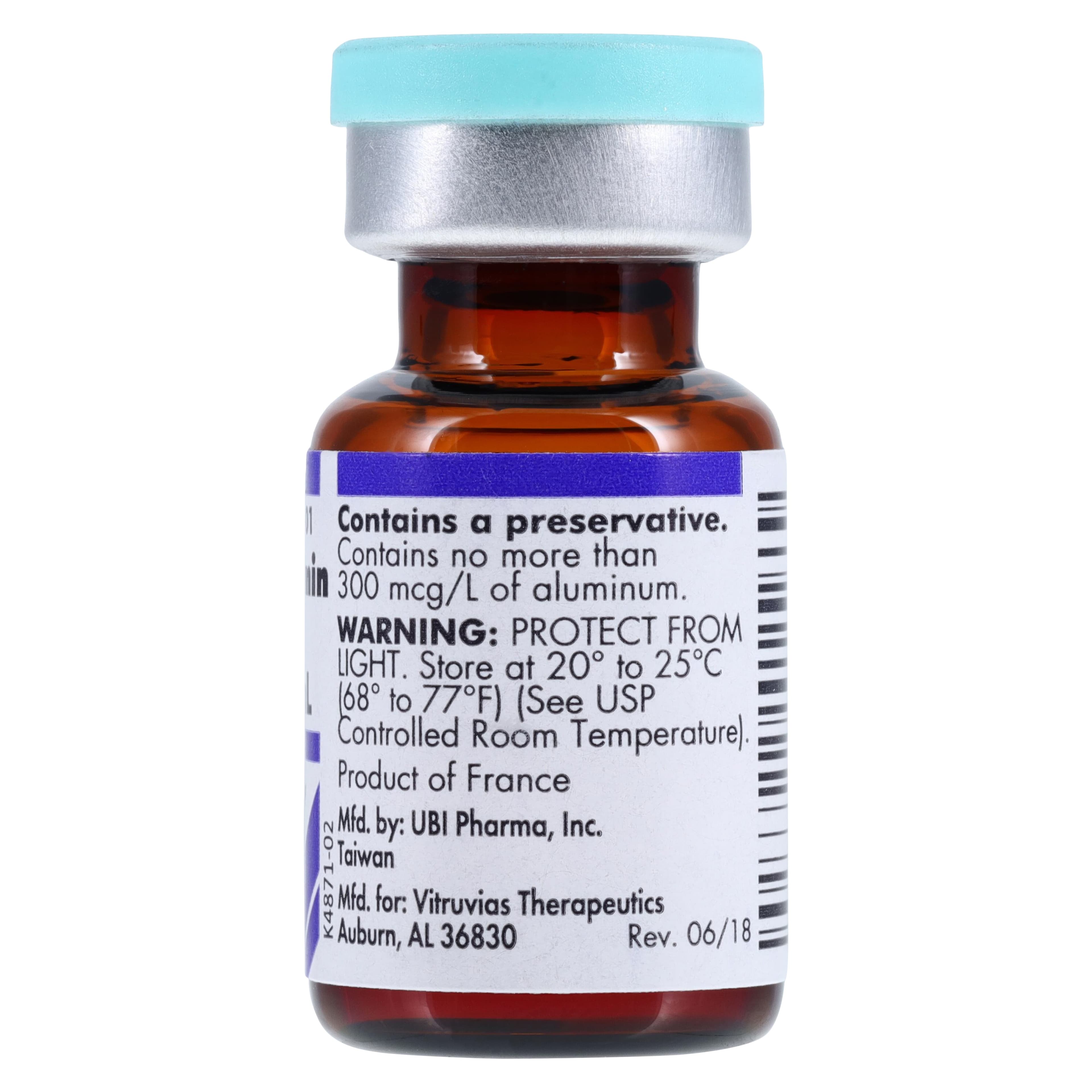 Cyanocobalamin (Vitamin B12) Injection, 1000 mcg/mL, Single-Dose Vial, 1 mL, 10/Package thumbnail 3