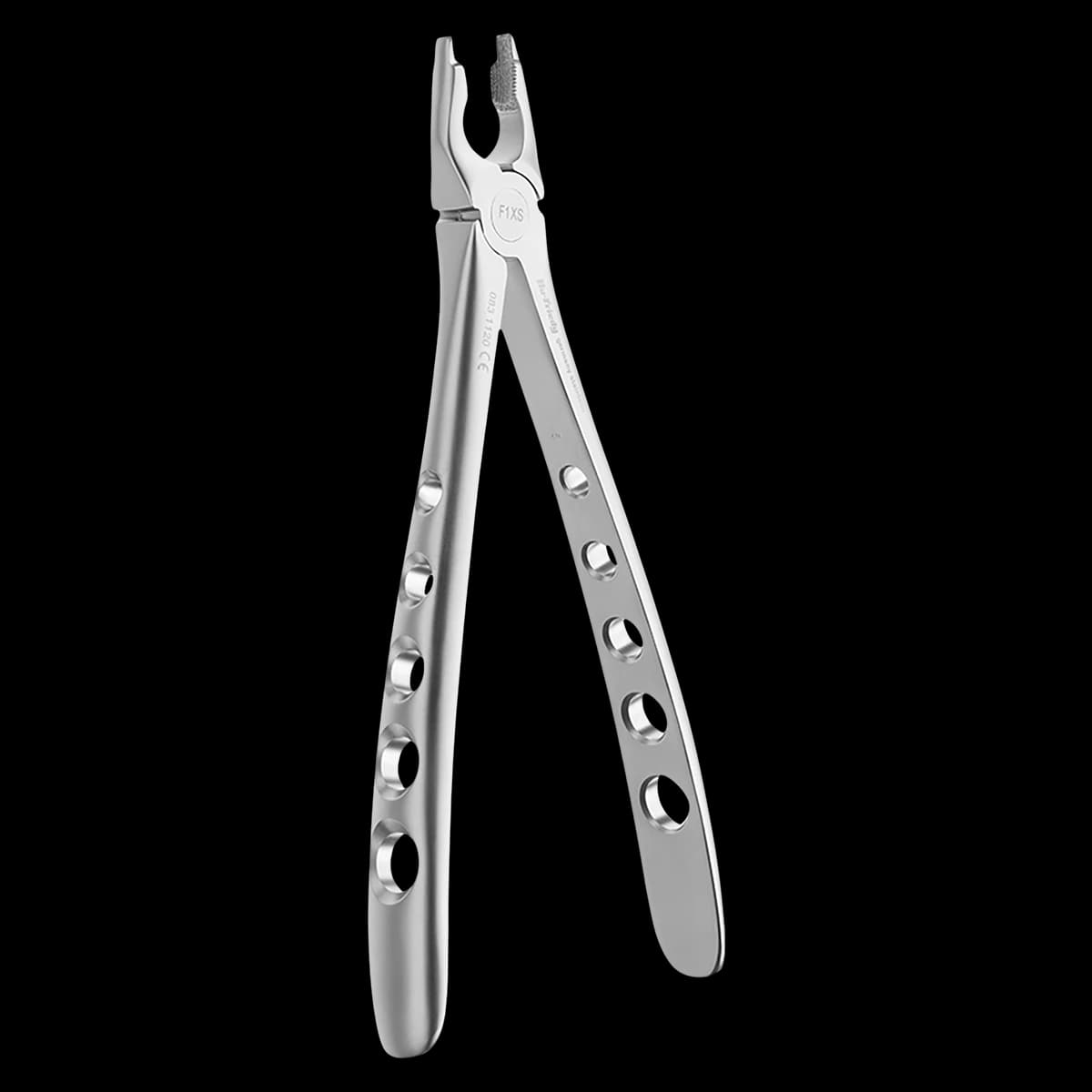 Hu-Friedy Atraumair Standard Extracting Forceps, Diamond Dusted, Serrated, Stainless Steel - Atraumair Std Forceps Diamond1 - Image 1