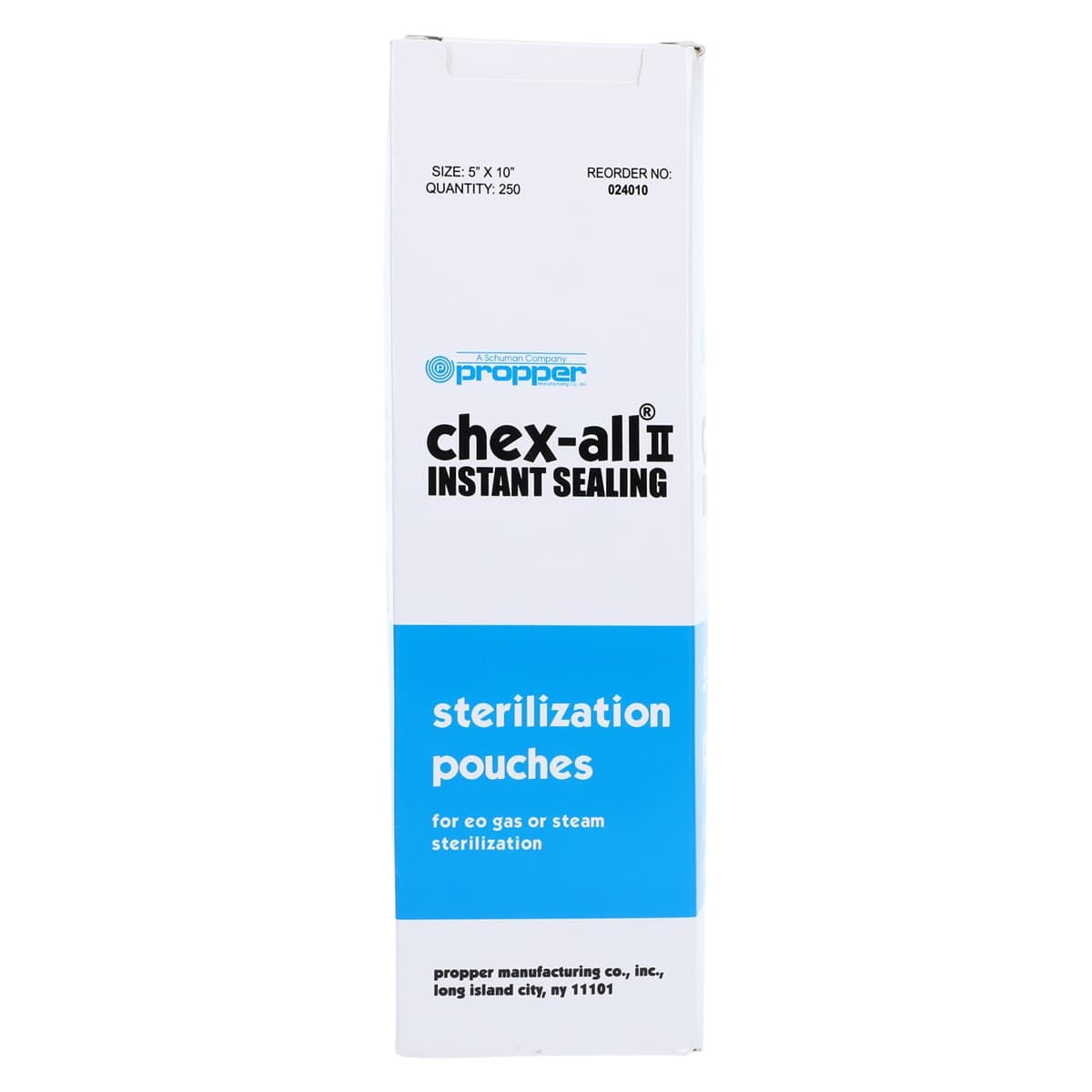 Propper Chex-All II Self-Sealing Sterilization Pouches, 5" x 10", 250/Box, 02401000 thumbnail 4