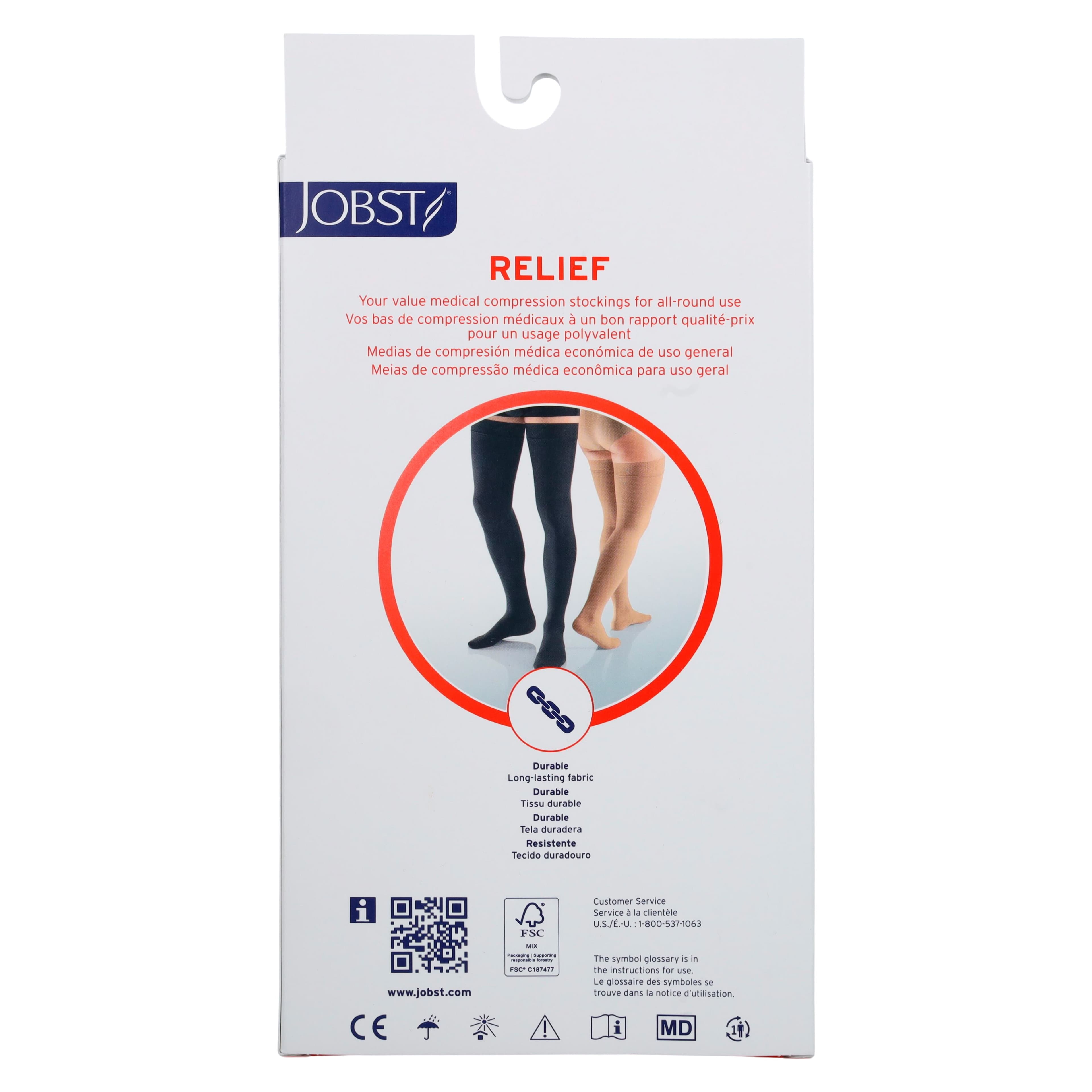 Jobst Relief Compression Stocking, Adult Full Calf, 15-20 mmHg, X-Large thumbnail 3