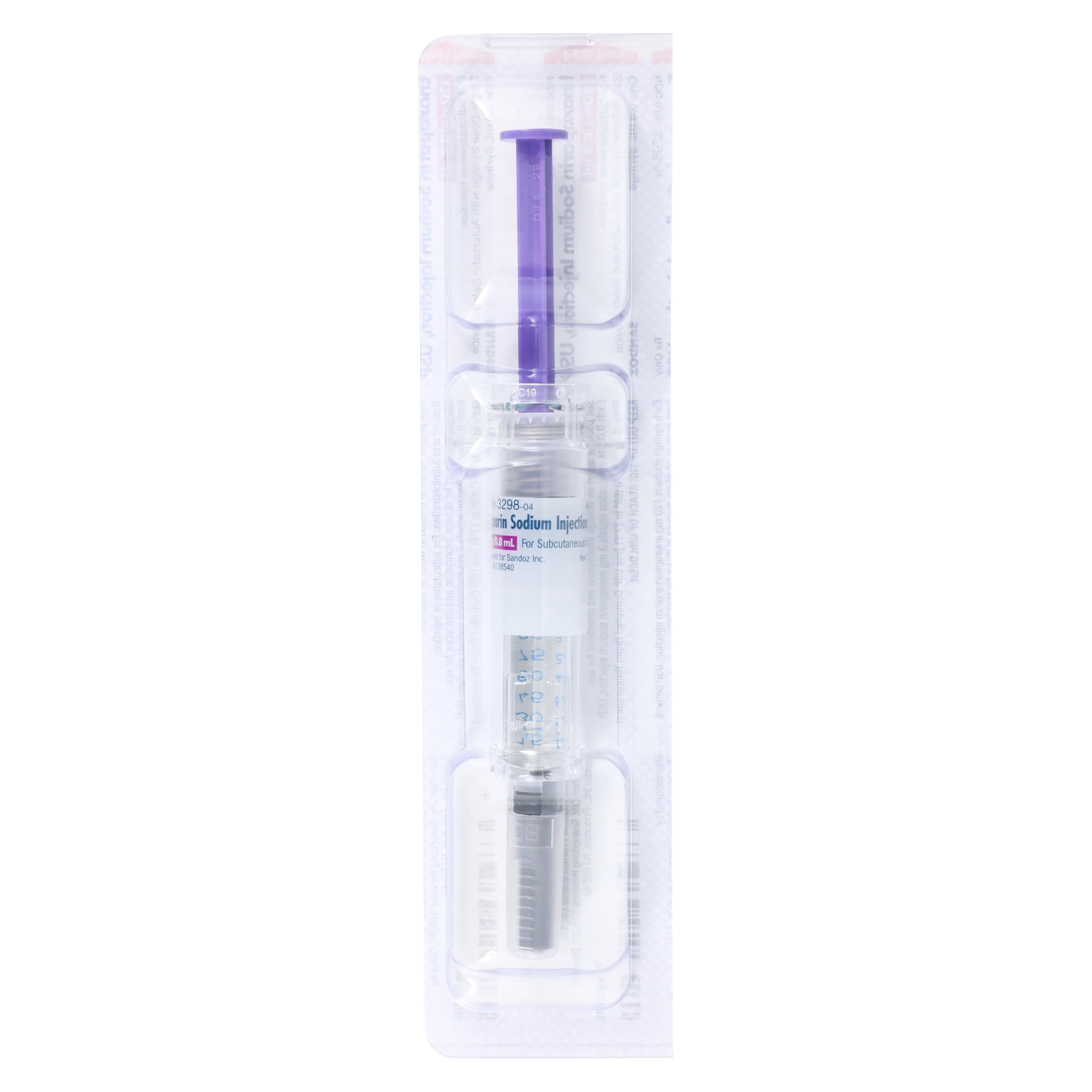 Enoxaparin Sodium Injection 120mg/0.8mL Prefilled Syringe, 10/Package (Sandoz) thumbnail 4