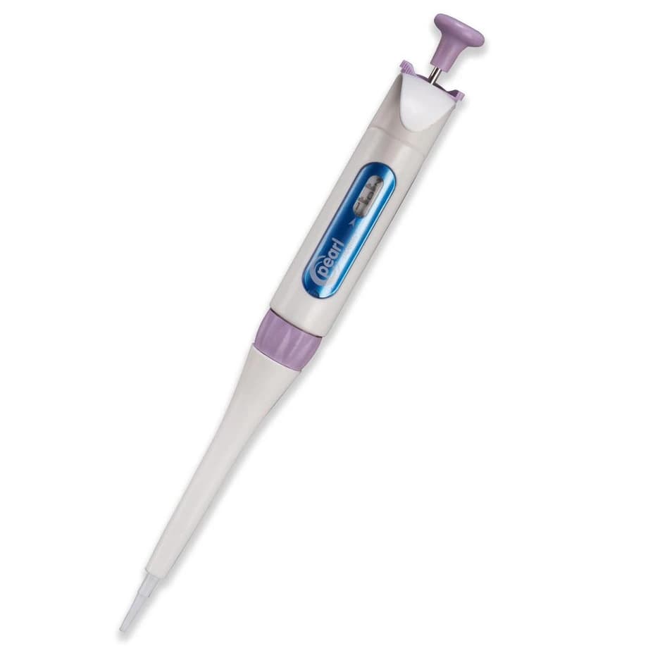 Heathrow Scientific Pearl Single Channel Adjustable Pipette, 2-20 µL, Light Purple, Autoclavable - Pearl Adjstbl MicroPiptt 220Ul - Image 1