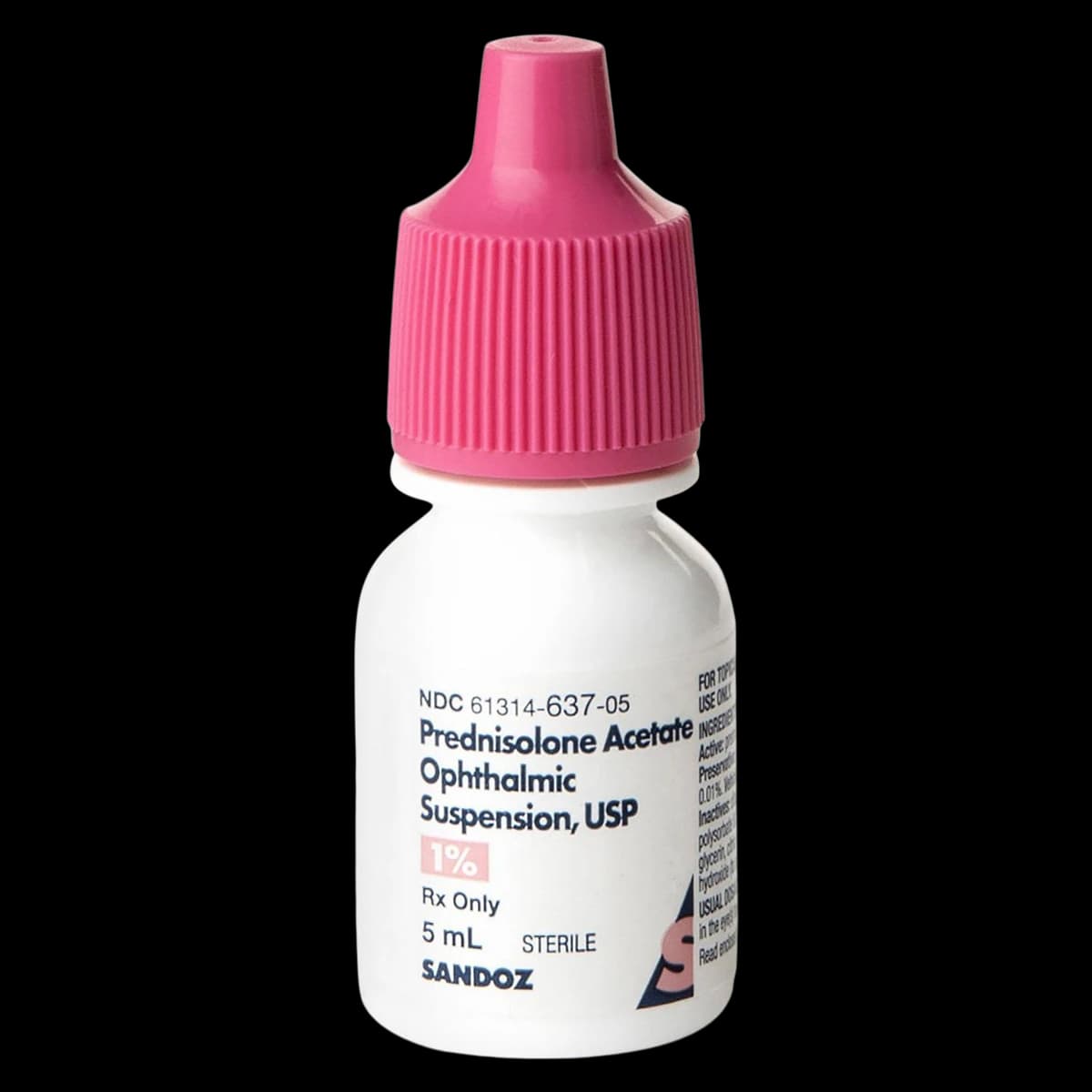 Prednisolone Acetate Ophthalmic Suspension 1%, 5mL Bottle, Sandoz - Prednisolone Ace Ophth Susp - Image 1
