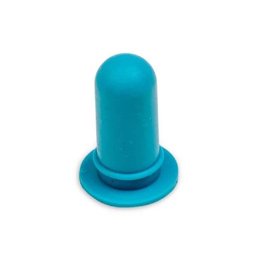 Heathrow Scientific Silicone Rubber Bulb, 3 mL, Blue, 24/Package - Silicone Rubber Bulb 3mL - Image 1