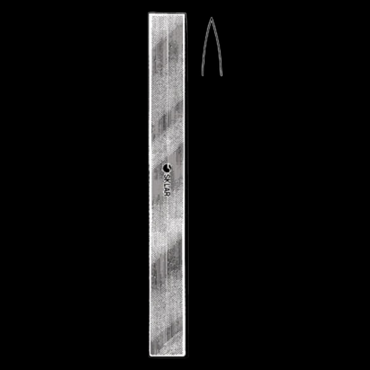 Sklar Instruments Lambotte Surgical Osteotome, Straight, Stainless Steel, 9.75" (24.8 cm), Non-Sterile, Reusable, Each - Osteotome Lambotte 9.75" - Image 1