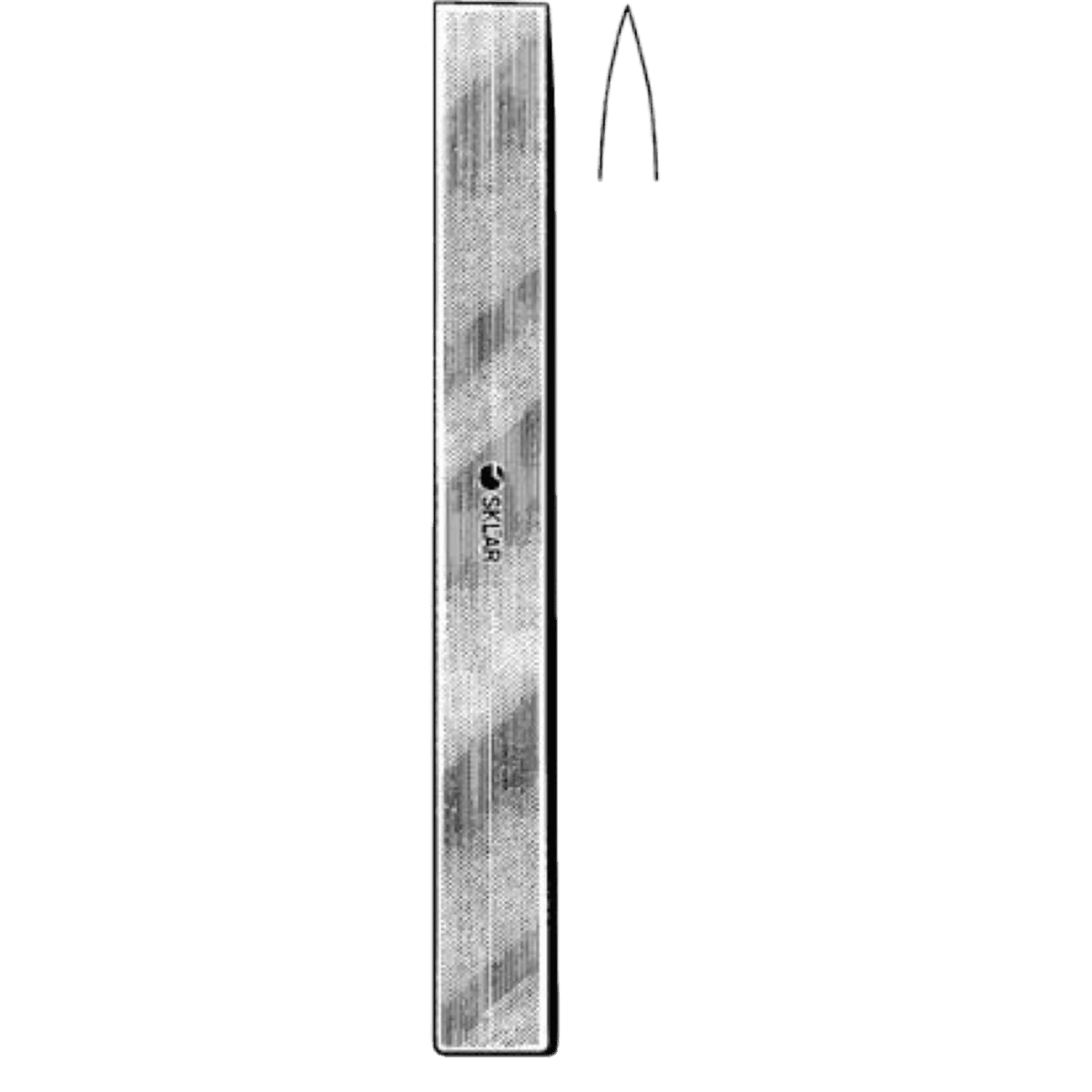 Sklar Instruments Lambotte Osteotome, Straight, Double-Ended - Osteotome Lambotte Straight Dl - Image 1