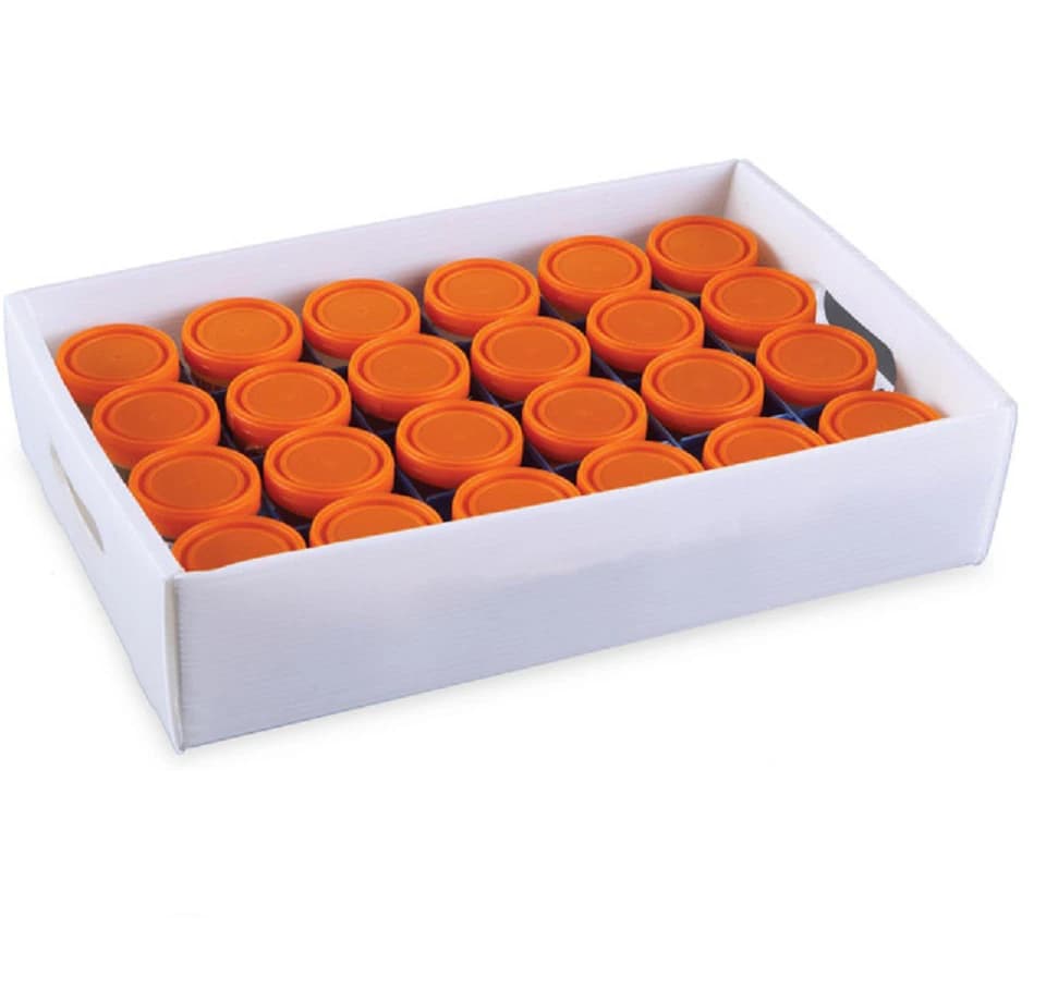 Heathrow Scientific Sample Storage Tray, Polypropylene, White, 10/Pk - Tray Sample Storage PP White - Image 1