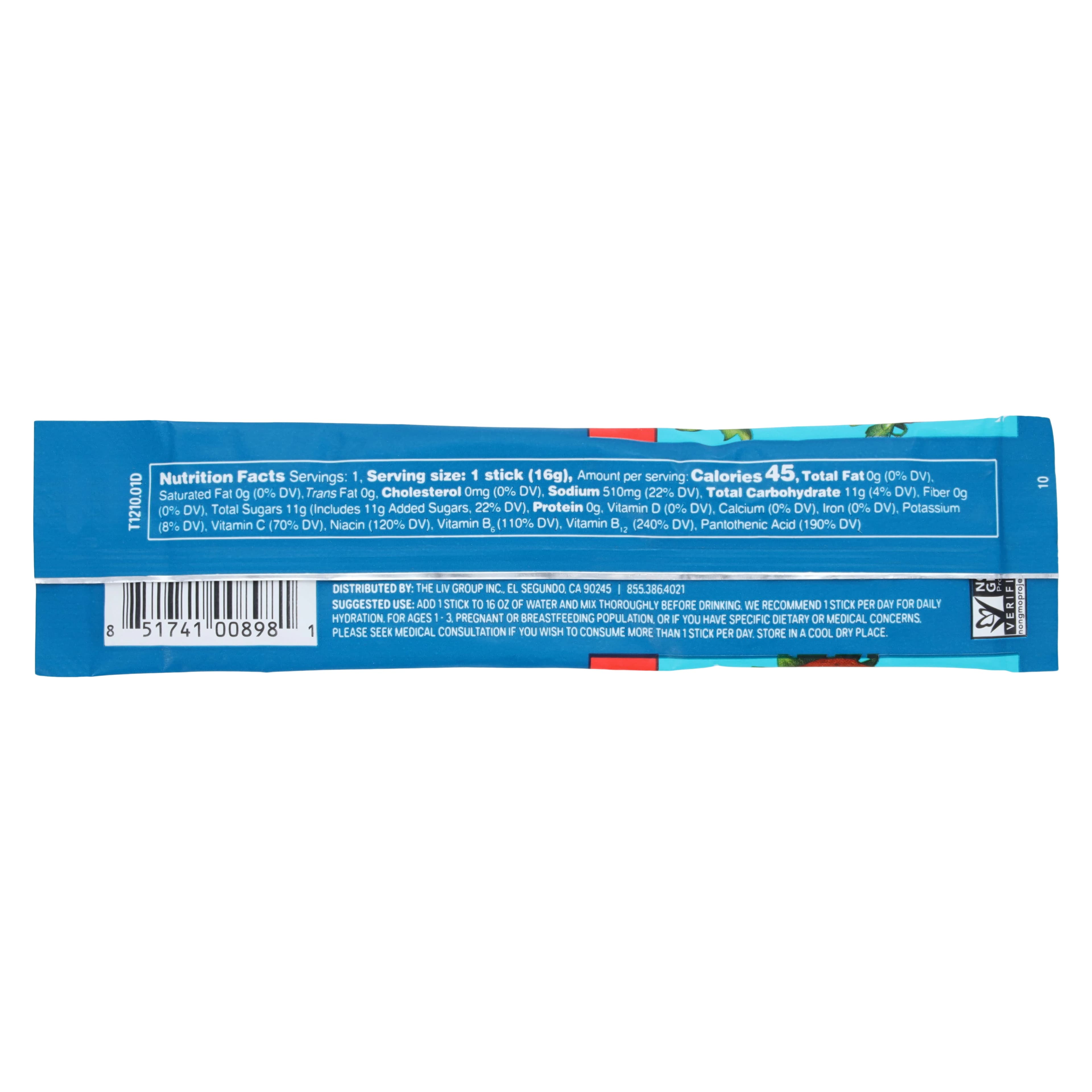 Liquid I.V. Hydration Multiplier Electrolyte Powder, Strawberry, 100 Packets/Case thumbnail 2