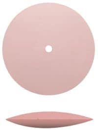 Dedeco Medium Porcelain Silicone Polisher, Knife-Edge Wheel, 7/8", Pink, 100/Box - Medium Porcelain Silicone Polisher Knife-Edge 7/8” Box of 100 - Image 1