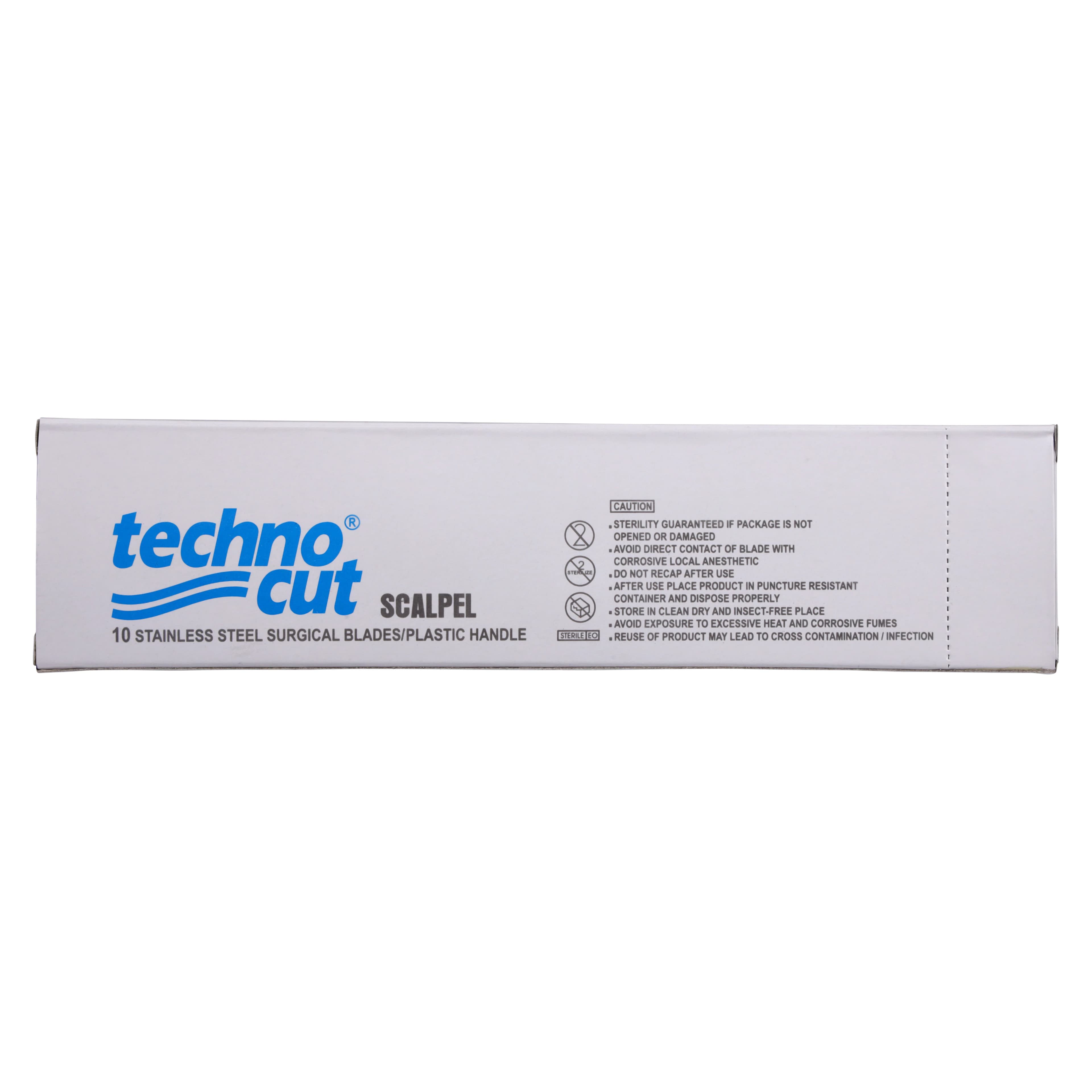 Myco Medical Technocut Sterile Disposable Scalpel, #15 Blade, Swiss Stainless Steel, 10/Box, 6008T-15 thumbnail 5