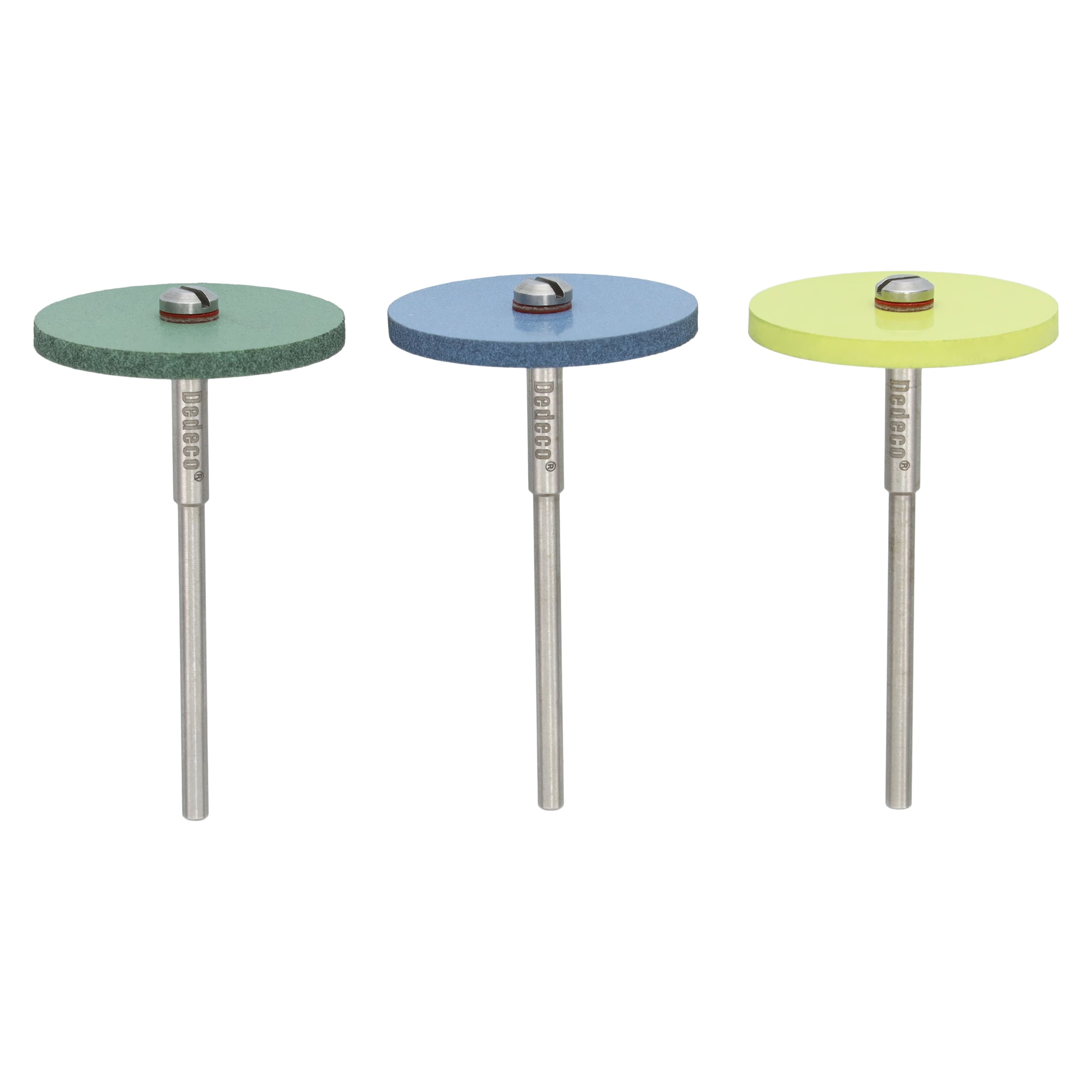 Dedeco Hi-Glaze Diamond Porcelain Polisher Assortment Kit of 3, 1101/1121/1141 thumbnail 2