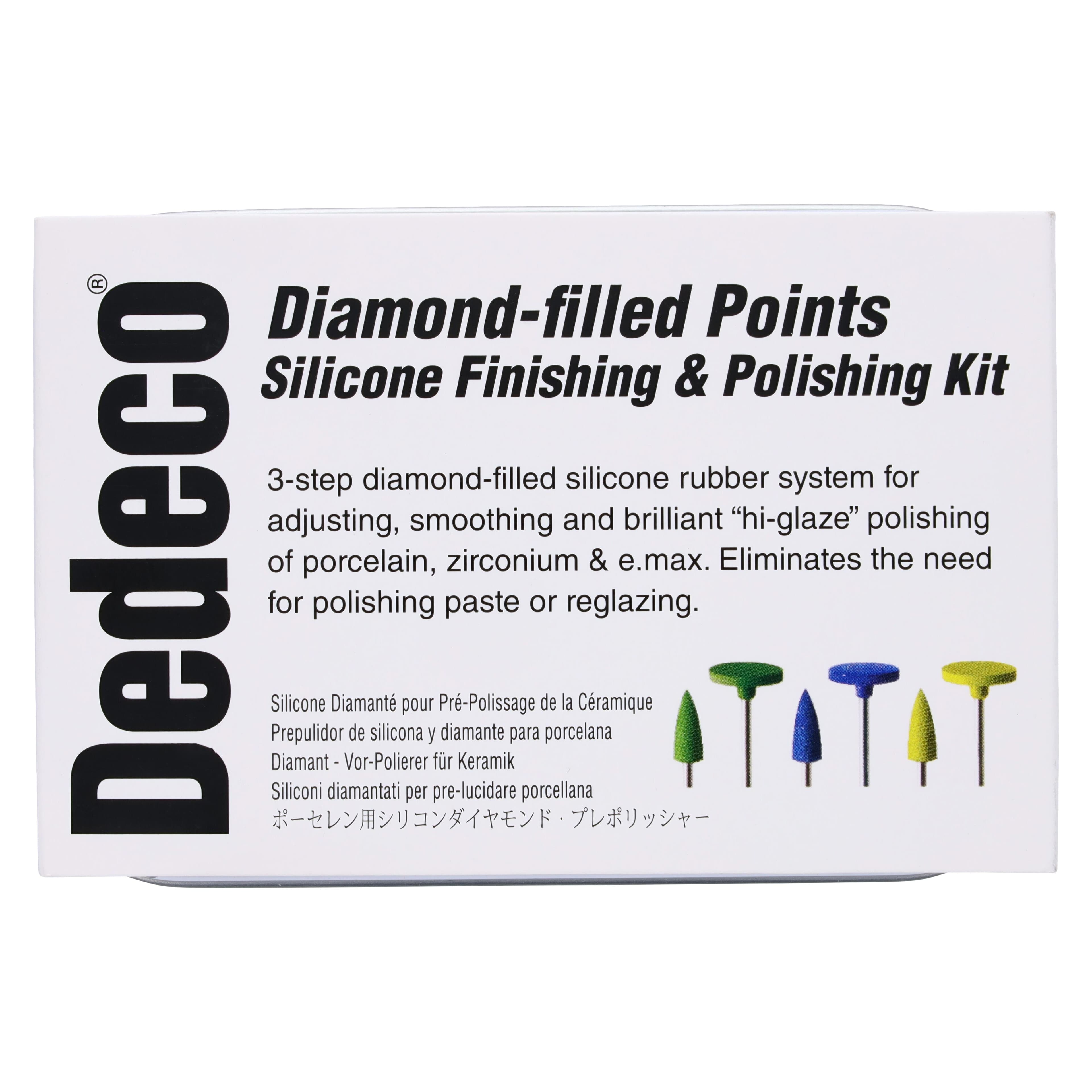 Dedeco Hi-Glaze Diamond-Filled Silicone Porcelain Polisher Assortment Kit, 6-Piece (1181) thumbnail 3