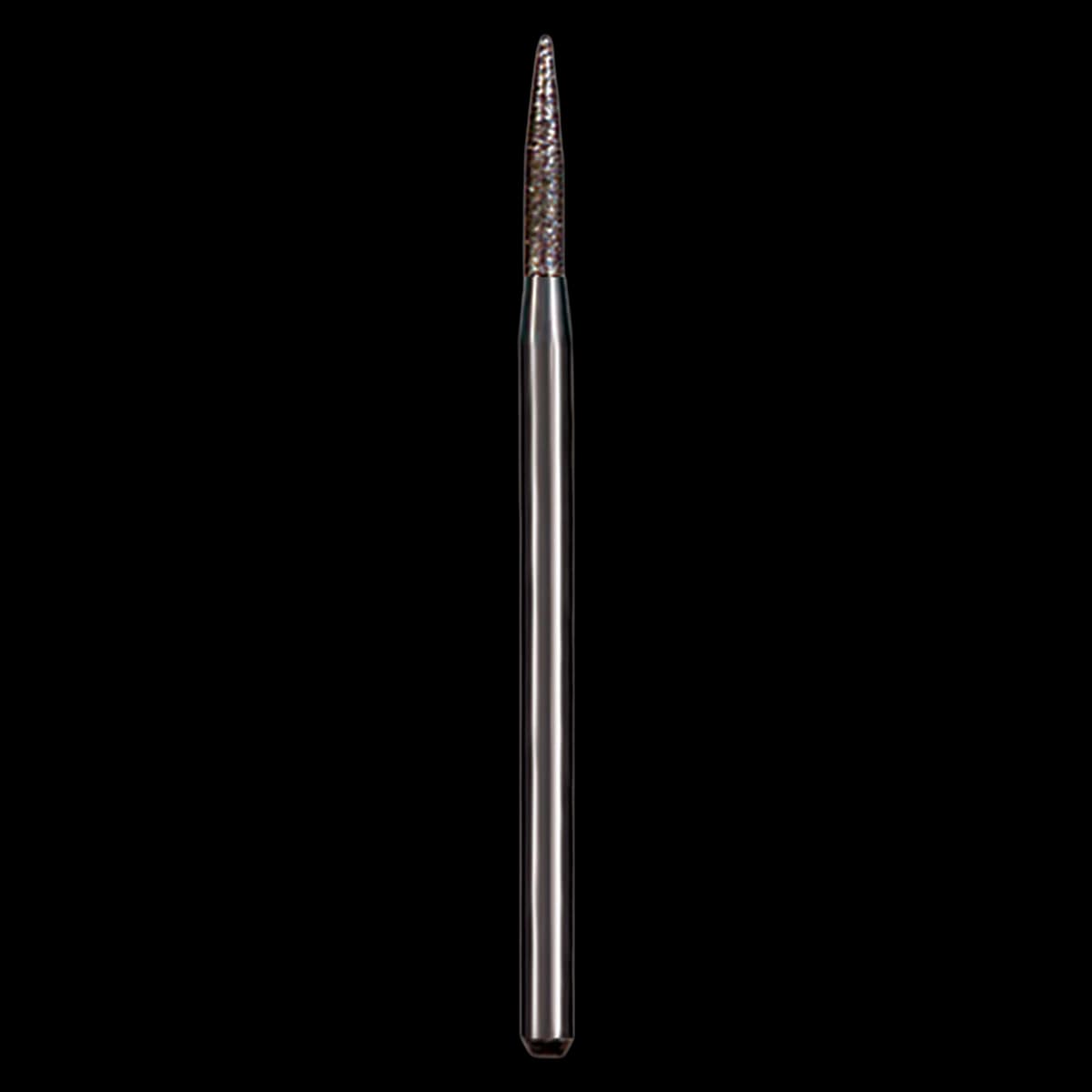 Dedeco #563/018 Fine Goldies Uncoated Diamond Point Bur, HP (2.35mm Shank), 1/Pkg - Diamond Point Uncoated Burs – HP, 1/Pkg - Fine, # 563/018, 2.35 mm Diameter - Image 1